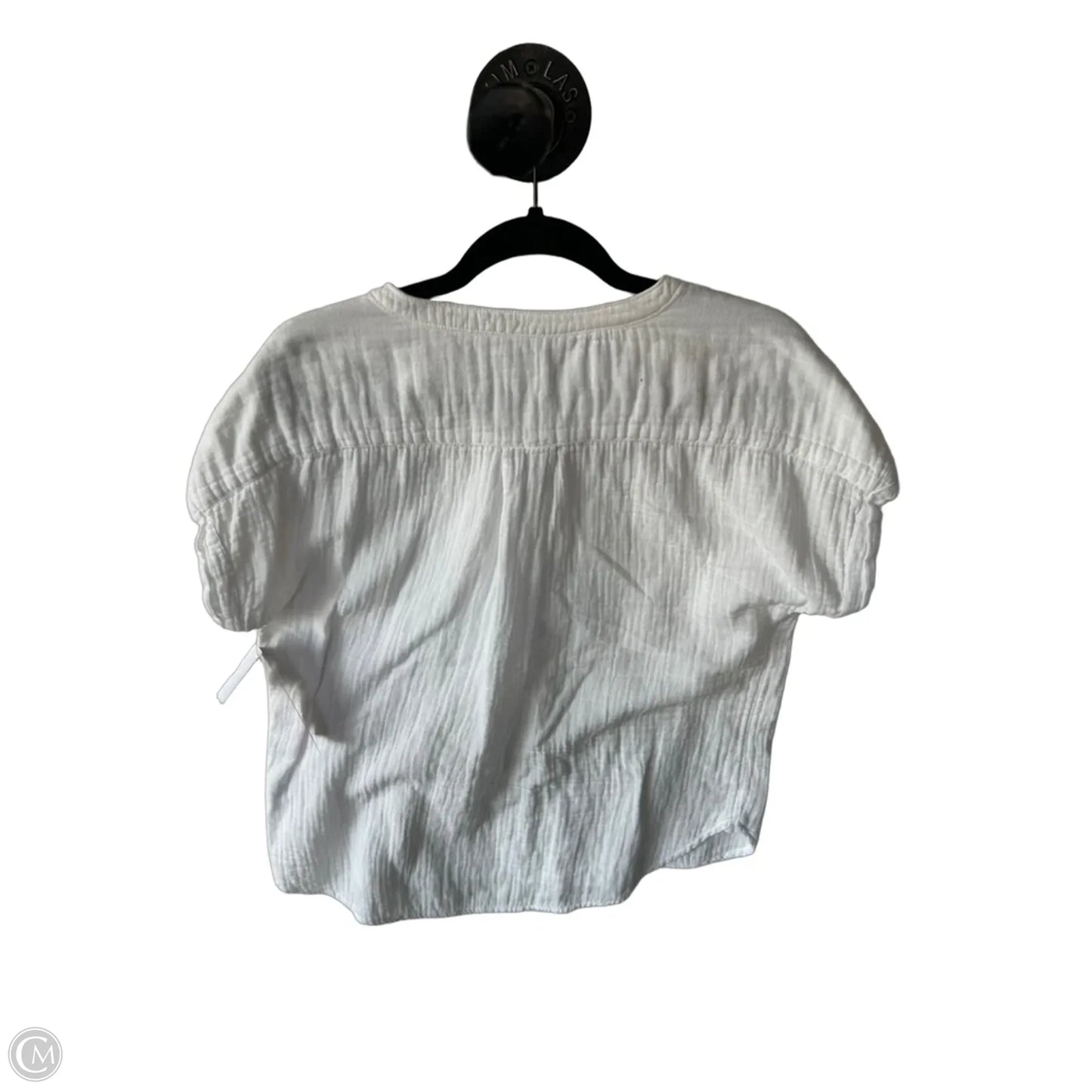 Top Short Sleeve By Faherty In White, Size: S