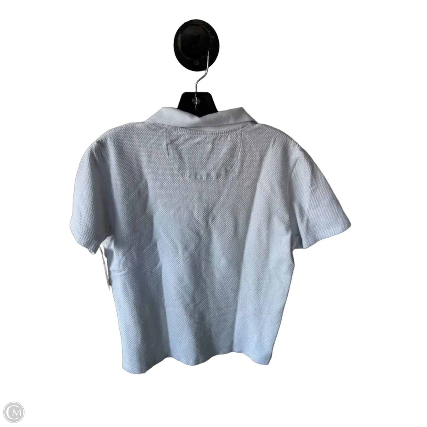 Top Short Sleeve By Dkny In White, Size: M