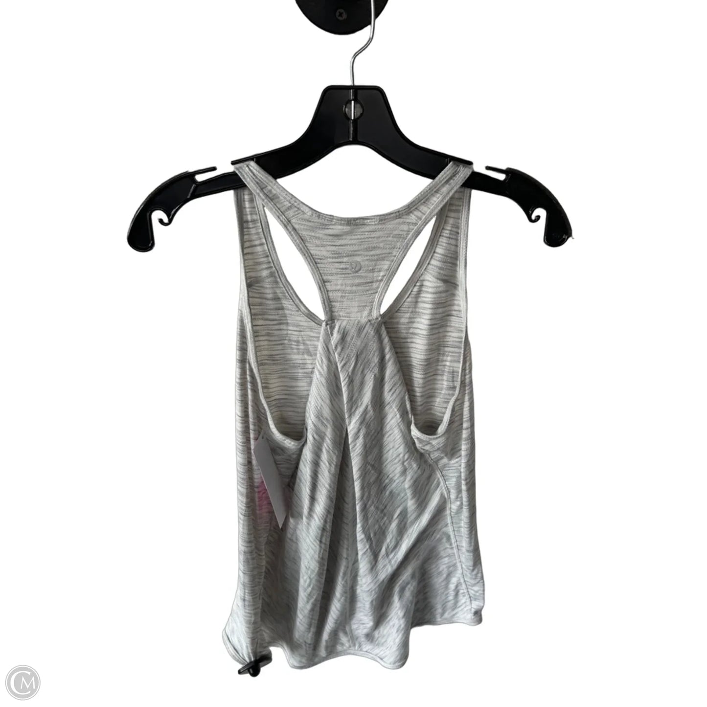 Athletic Tank Top By Lululemon In Grey & White, Size: S