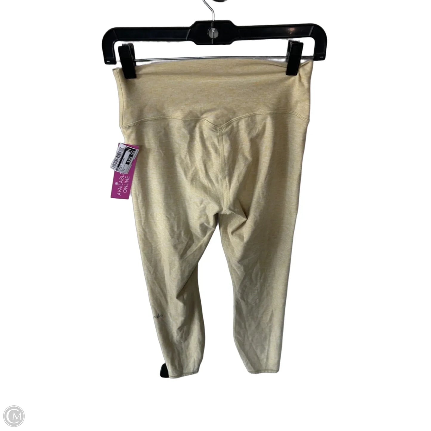 Athletic Leggings By Alo In Yellow, Size: 8