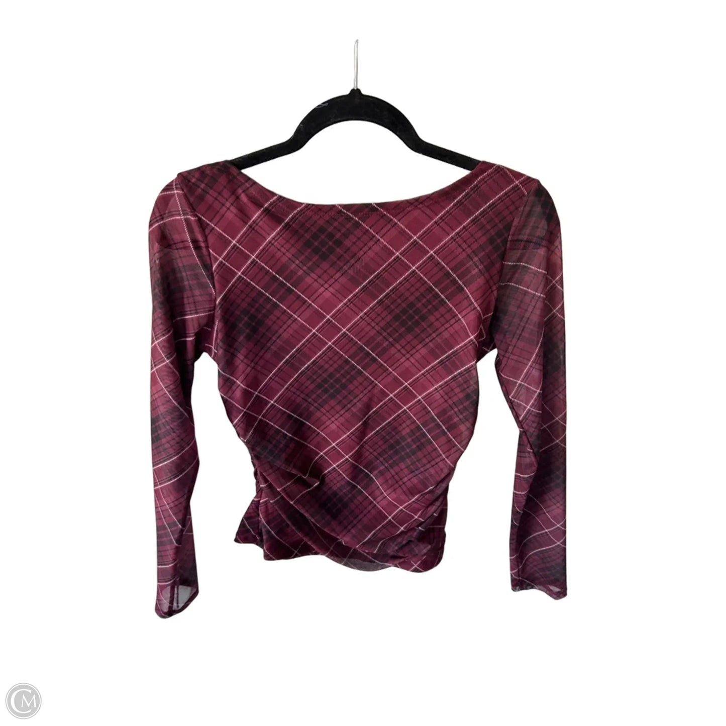 Top Long Sleeve By Rachel Zoe In Black & Red, Size: M