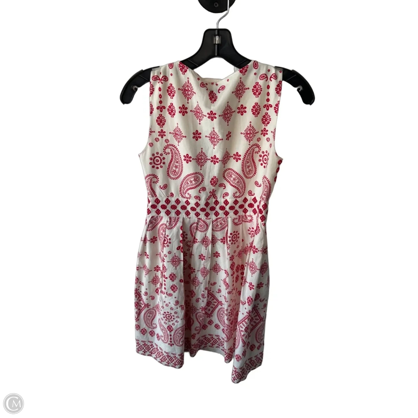 Dress Casual Short By Talbots In Cream & Red, Size: Xsp