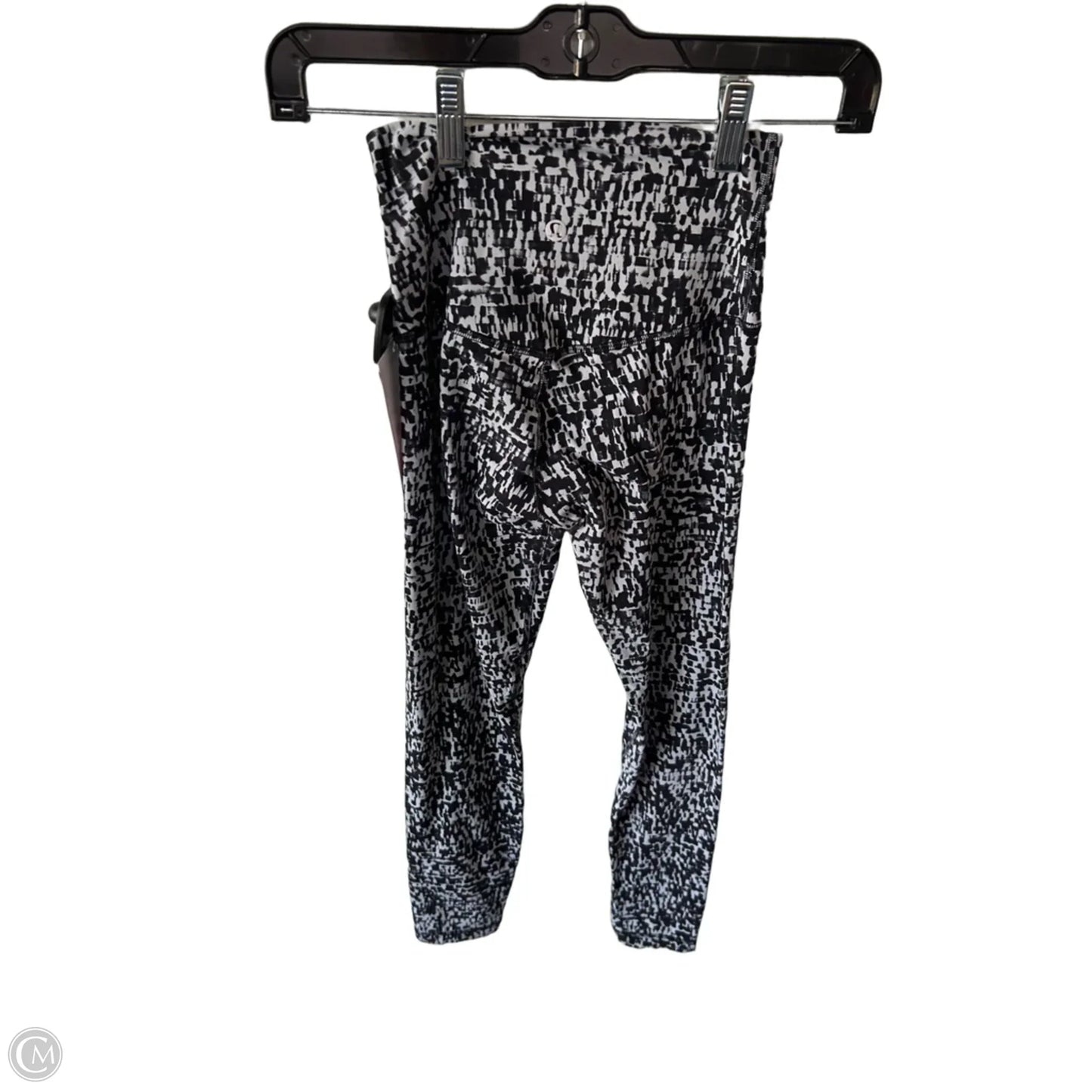 Athletic Leggings By Lululemon In Black & Grey, Size: 2