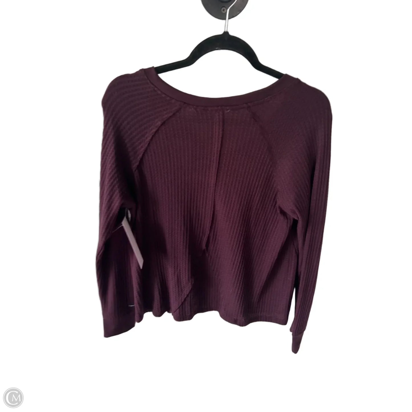 Top Long Sleeve By Calvin Klein In Purple, Size: L