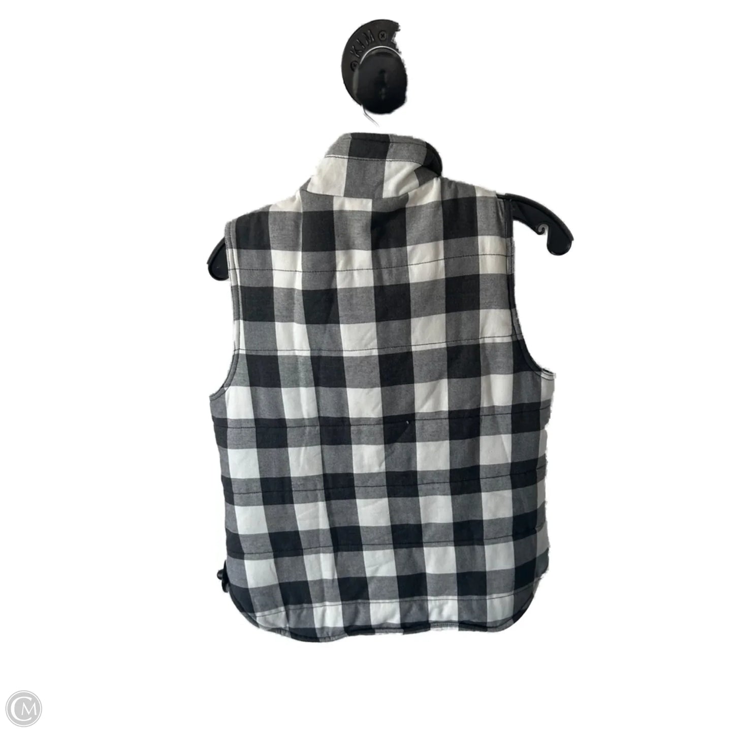 Vest Faux Fur & Sherpa By Skies Are Blue In Grey & White, Size: M