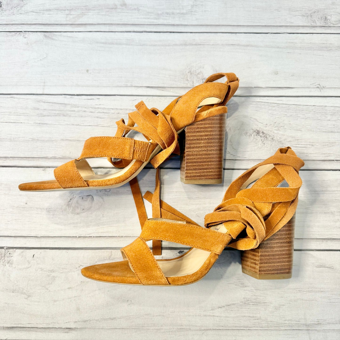 Sandals Heels Block By Sole Society Size: 7.5
