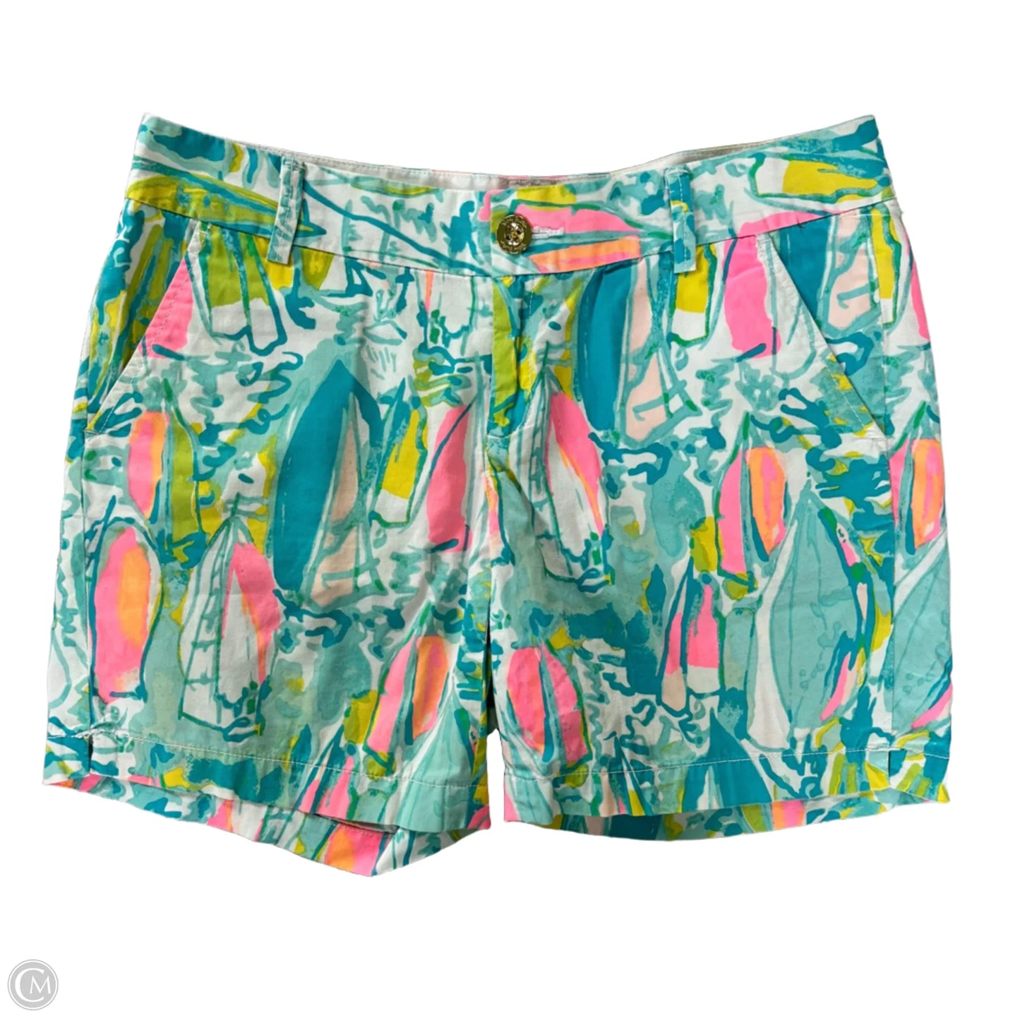 Shorts Designer By Lilly Pulitzer In Blue & Pink, Size: 6