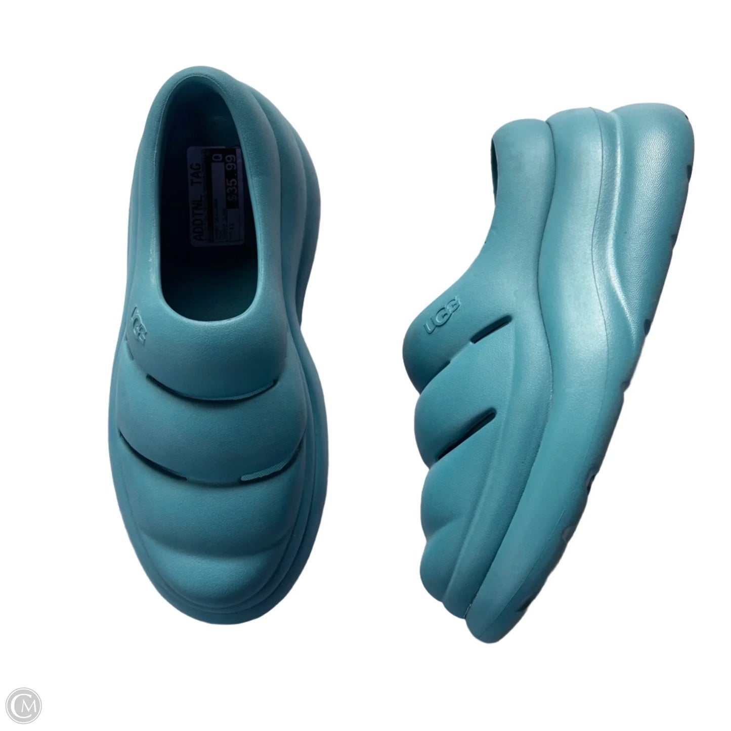 Shoes Designer By Ugg In Teal, Size: 11