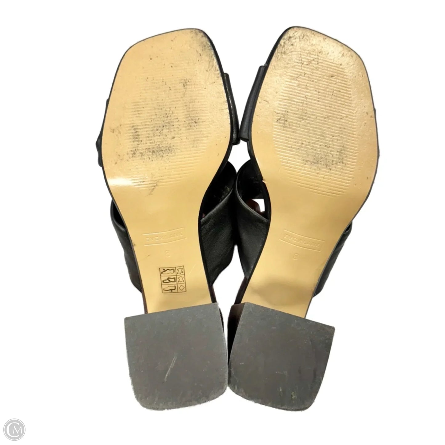 Sandals Heels Block By Everlane In Black, Size: 8