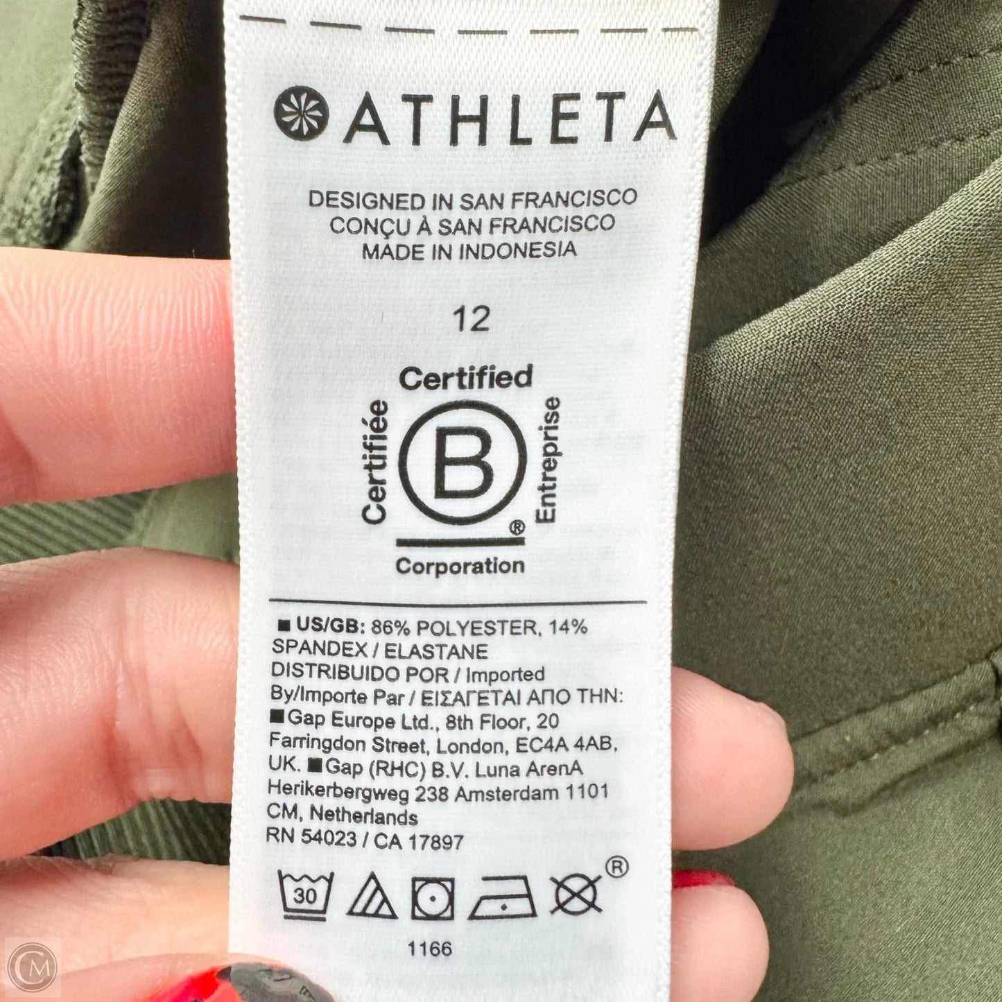 Athletic Pants By Athleta In Green, Size: L