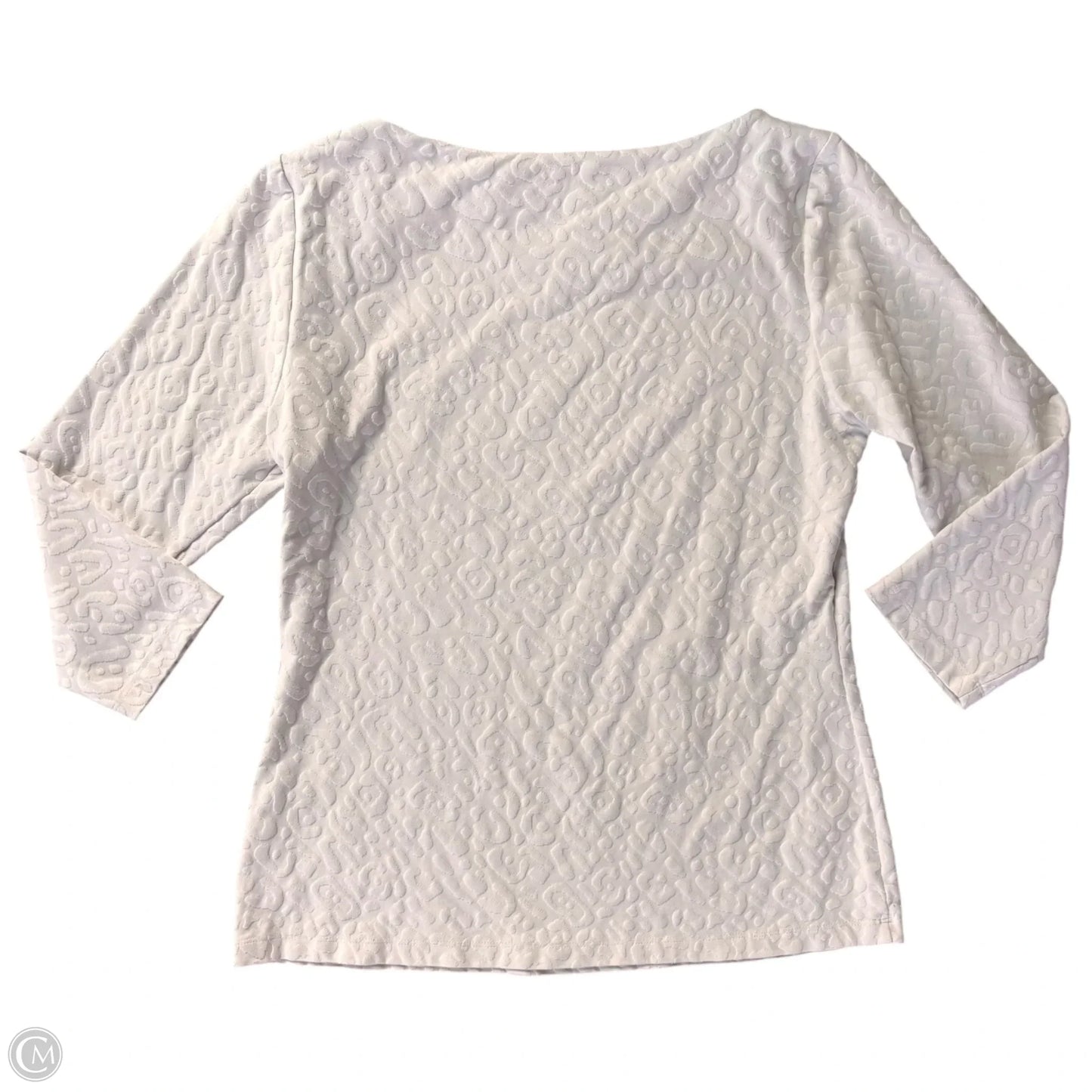Top 3/4 Sleeve By J Mclaughlin In White, Size: M