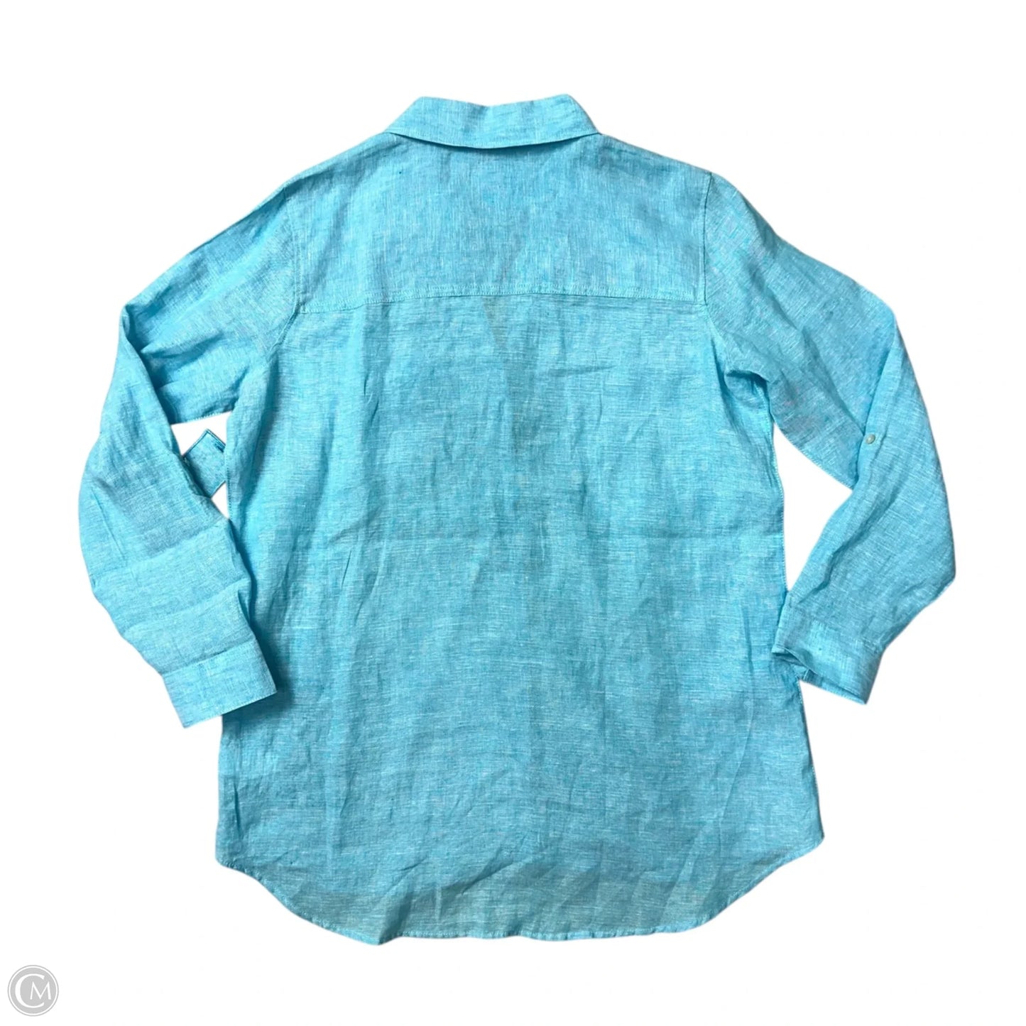 Top Long Sleeve By Sigrid Olsen In Blue, Size: L