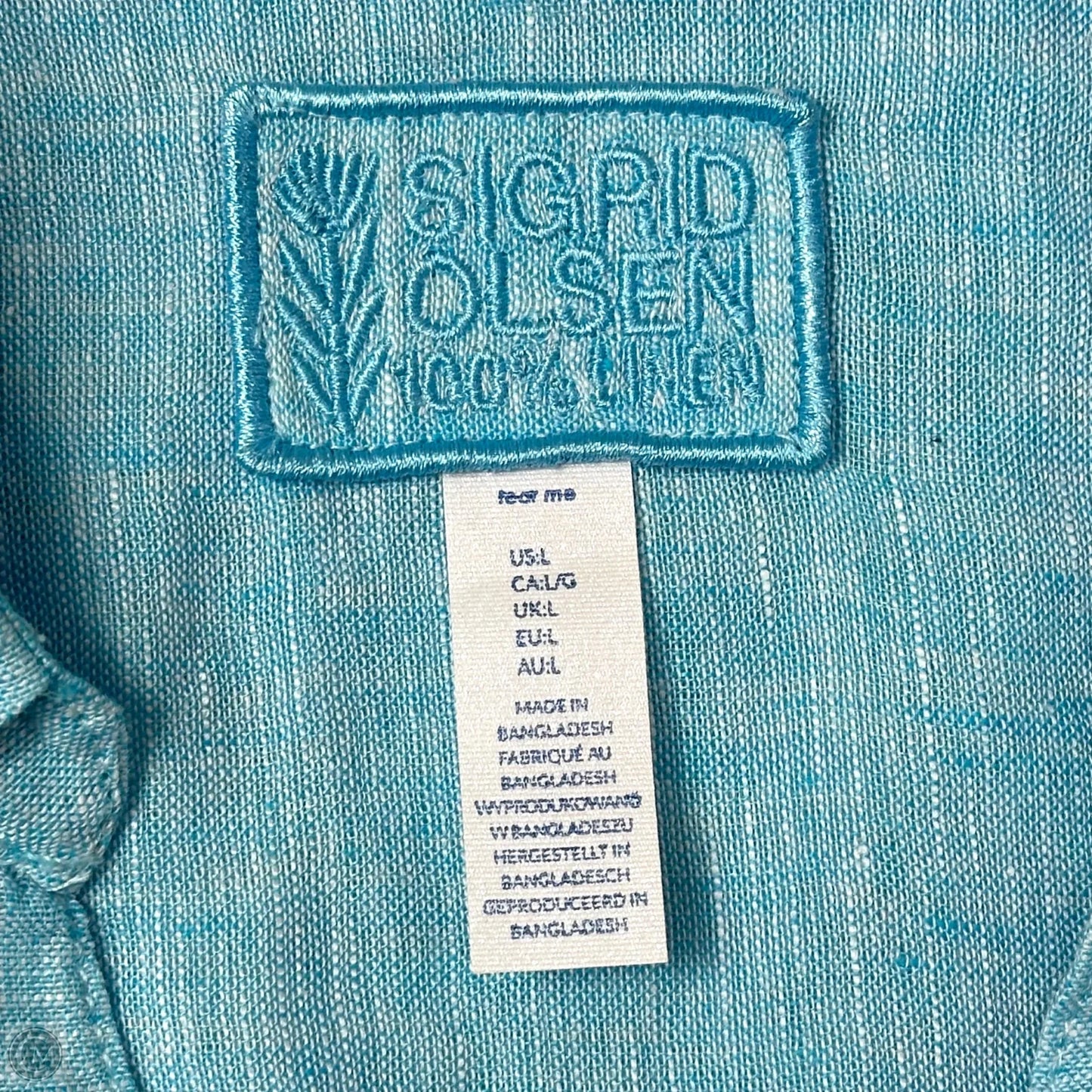 Top Long Sleeve By Sigrid Olsen In Blue, Size: L
