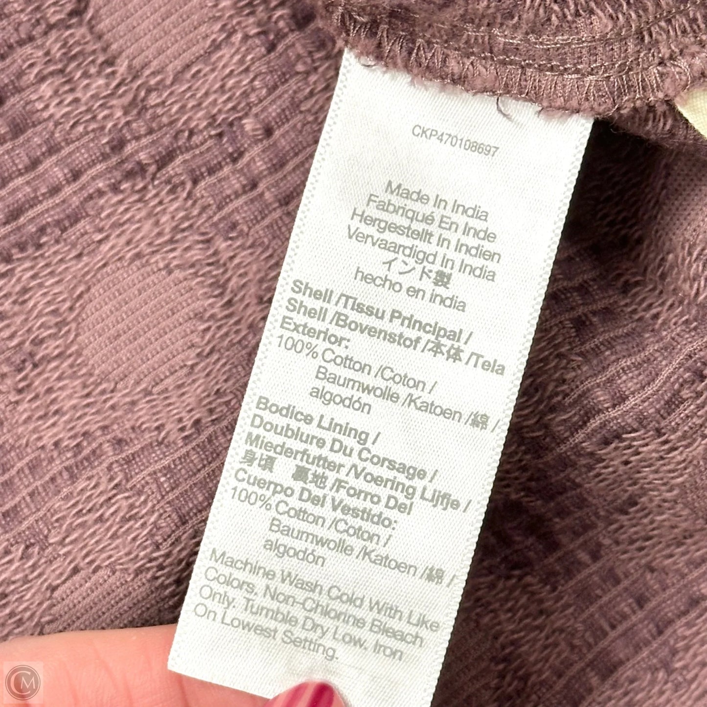 Dress Casual Short By Madewell In Purple, Size: L