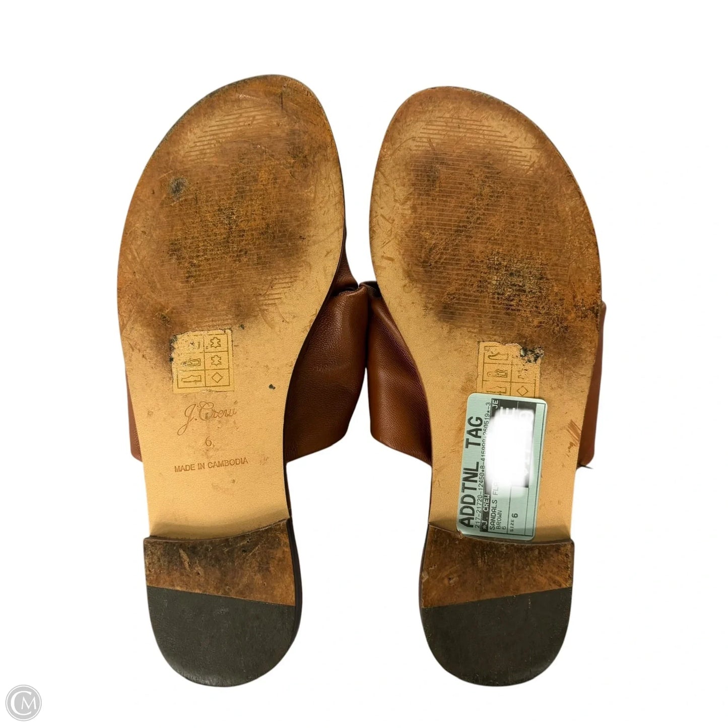 Sandals Flats By J. Crew In Brown, Size: 6