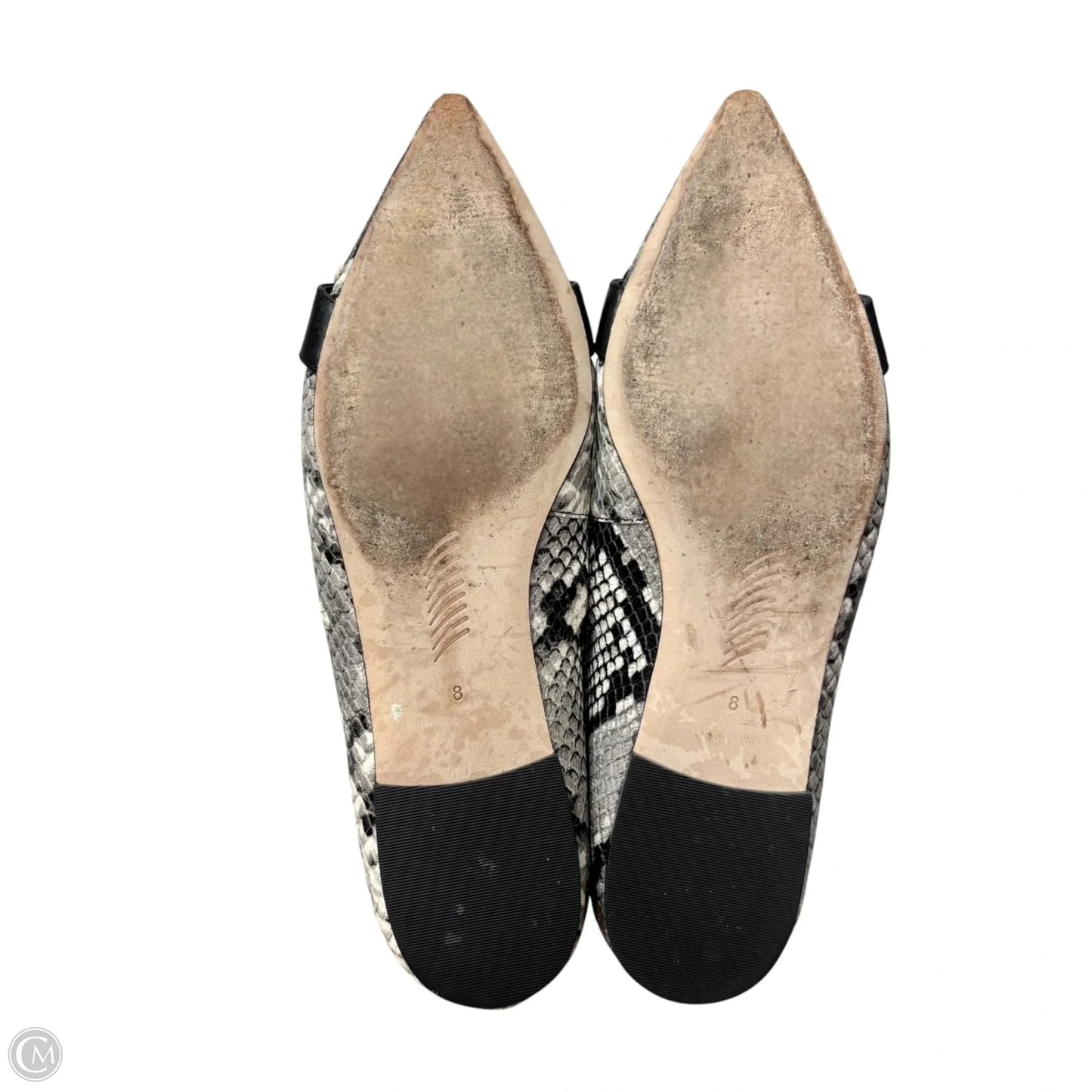 Shoes Flats By Paige In Black & White, Size: 8