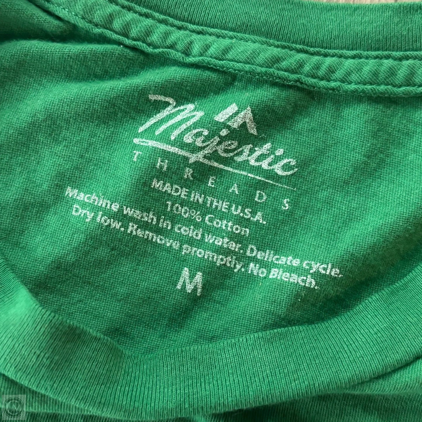 Top Long Sleeve By Majestic In Green, Size: M