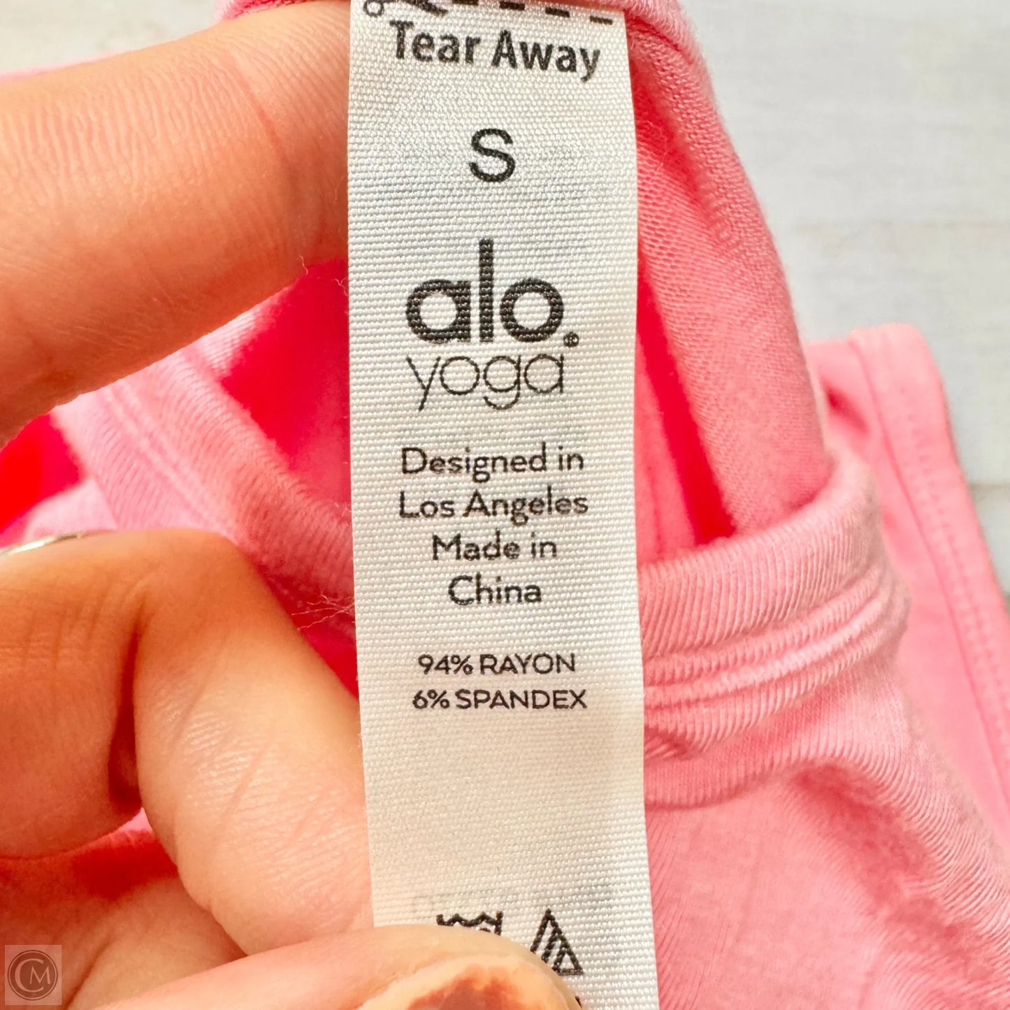 Athletic Tank Top By Alo In Pink, Size: S