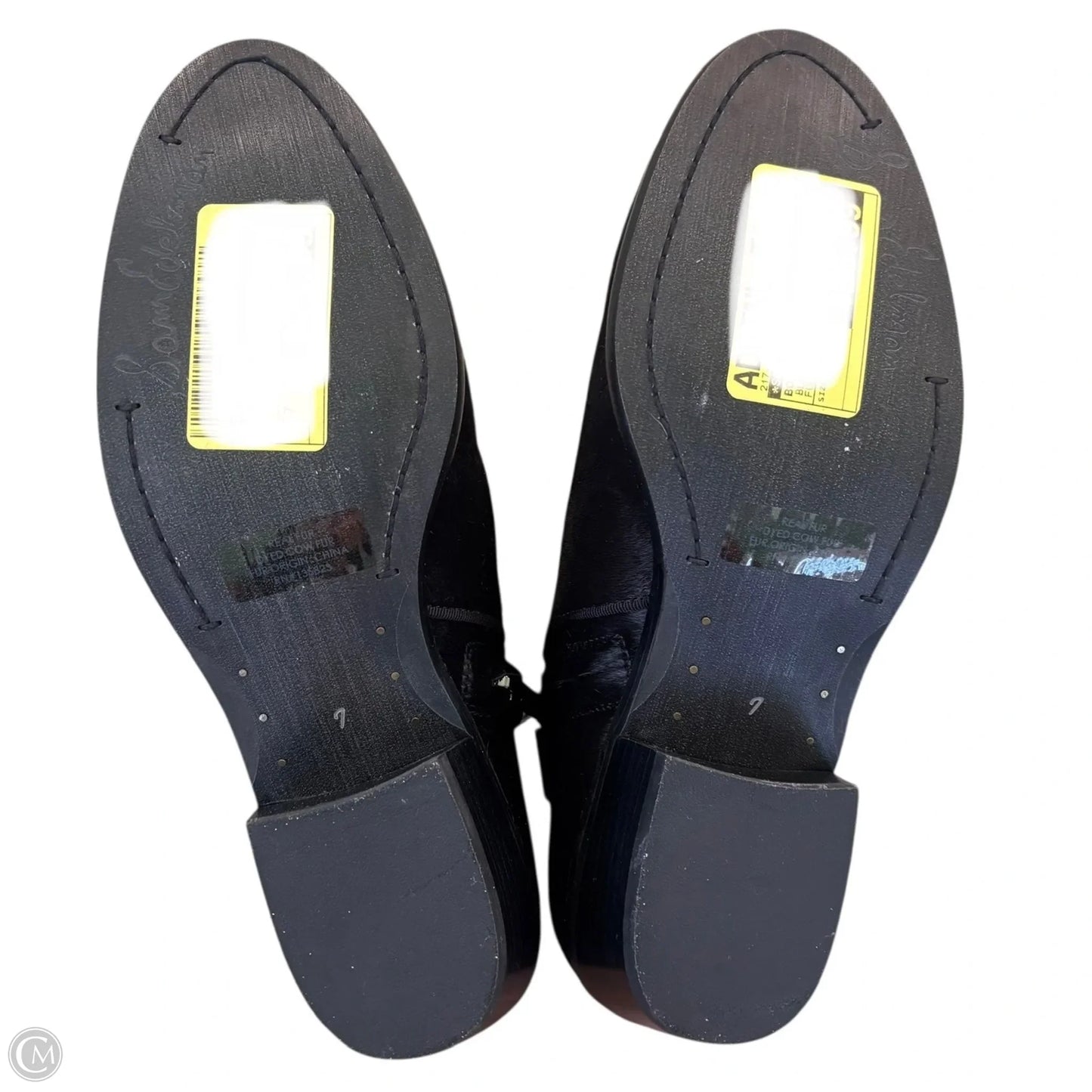 Boots Ankle Flats By Sam Edelman In Black, Size: 7