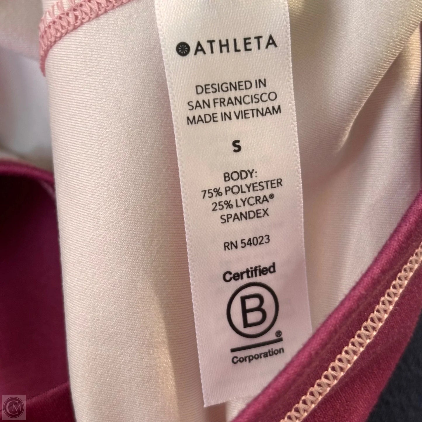 Athletic Top Short Sleeve By Athleta In Ombre Print, Size: S