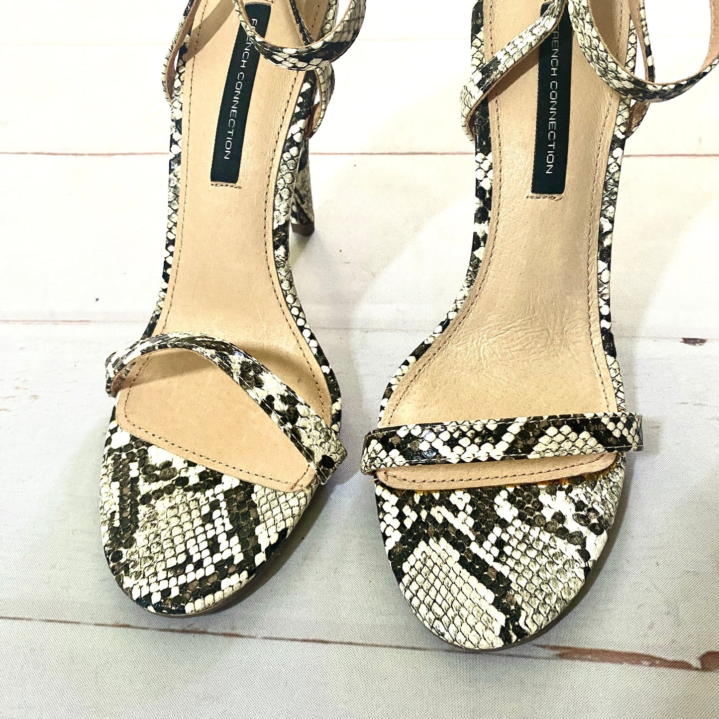 Sandals Heels Stiletto By French Connection Size: 8