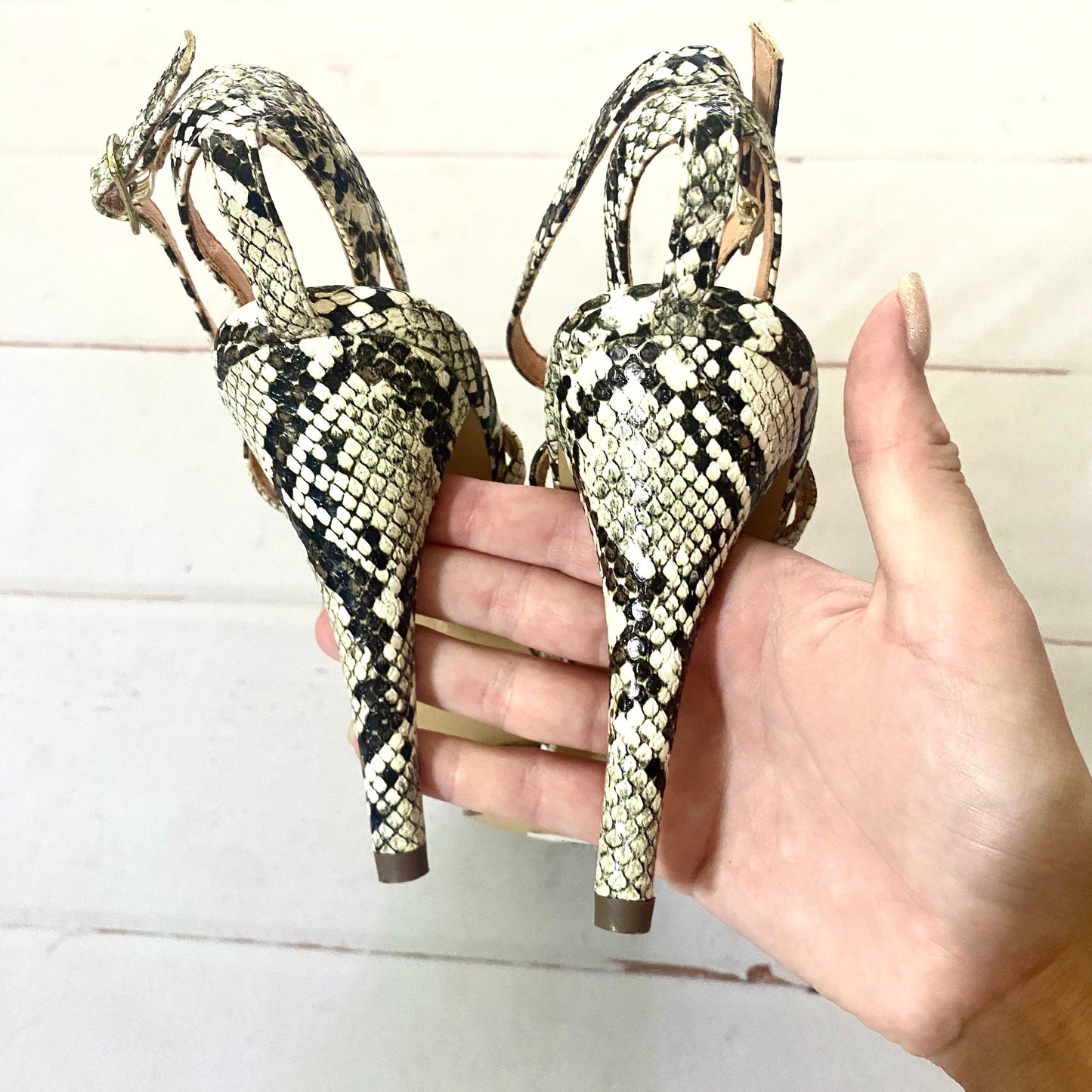 Sandals Heels Stiletto By French Connection Size: 8