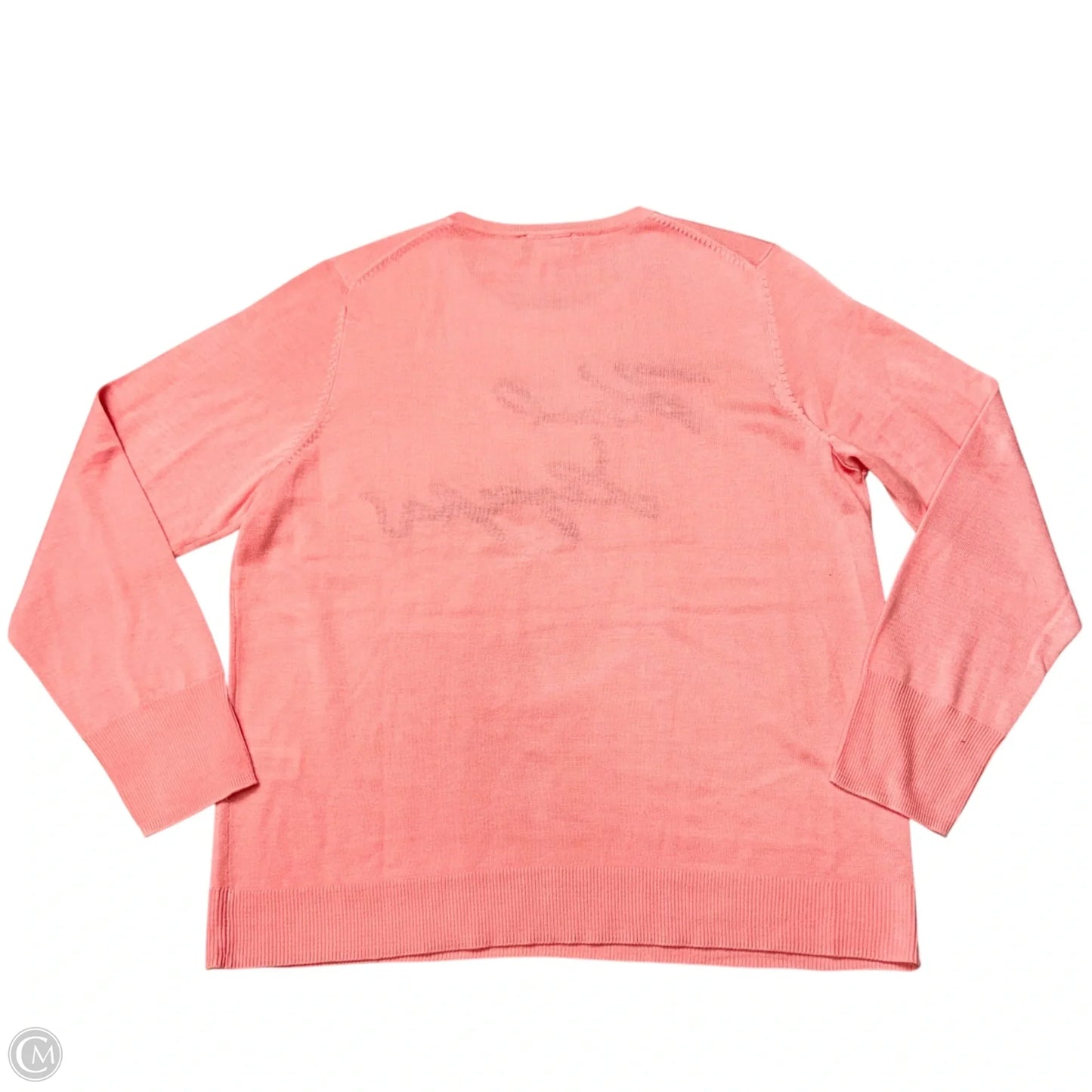 Sweater Designer By Karl Lagerfeld In Pink, Size: Xl