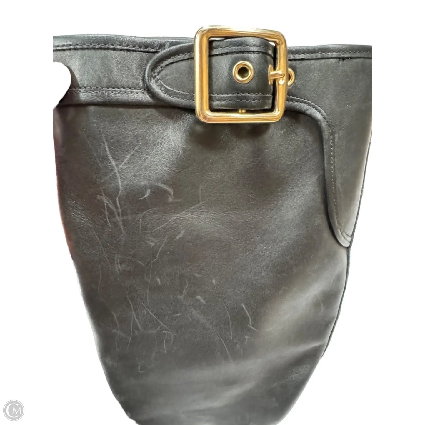 Boots Designer By Coach In Black, Size: 7.5