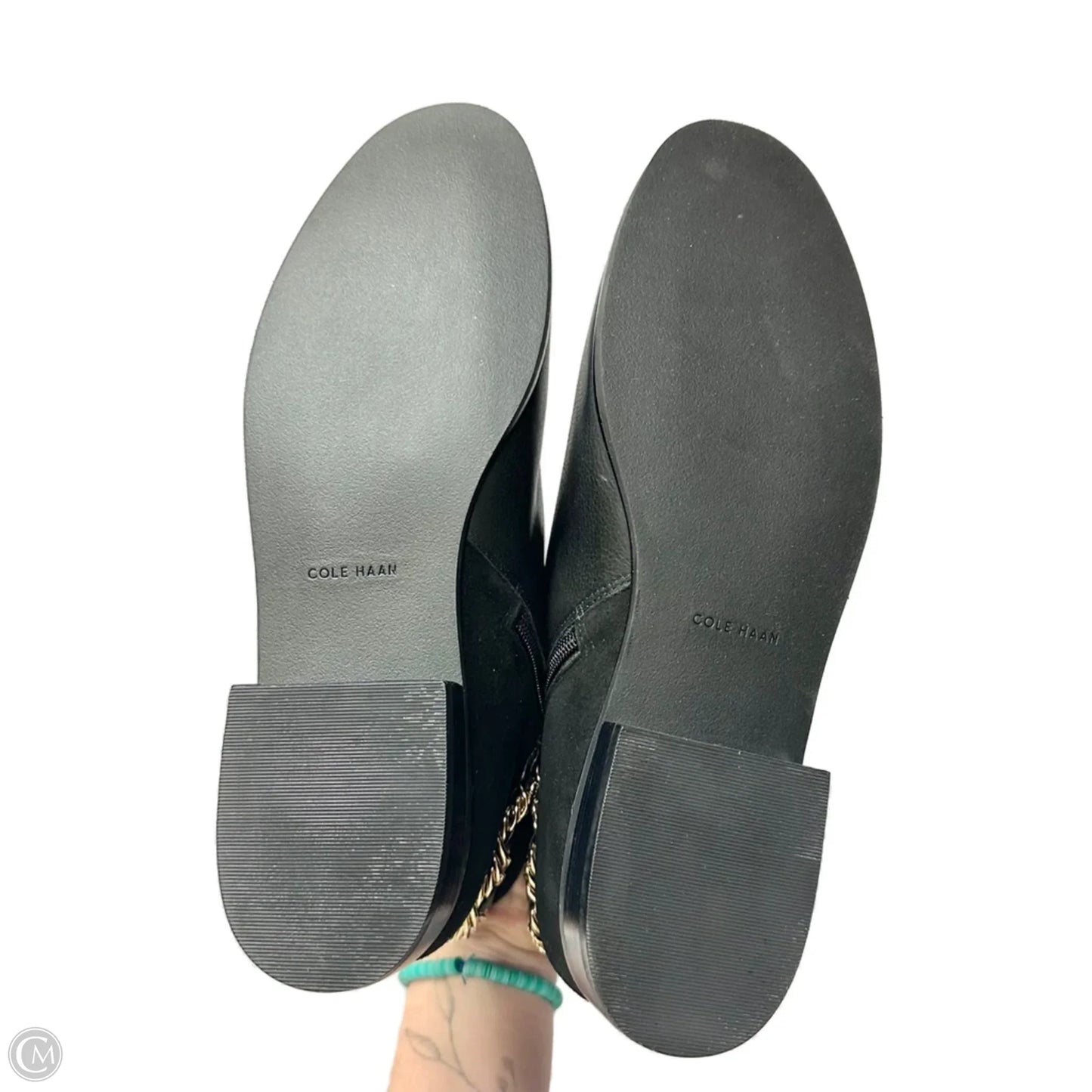 Boots Leather By Cole-haan In Black, Size: 9.5