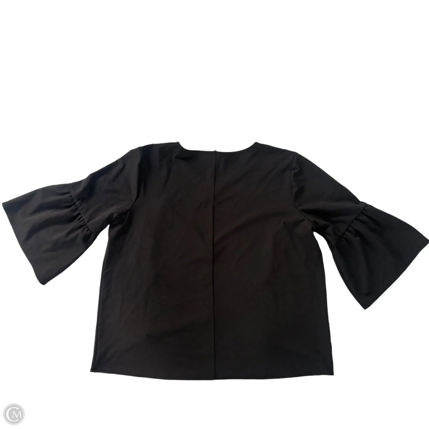 Top 3/4 Sleeve By Ann Taylor In Black, Size: Xxl