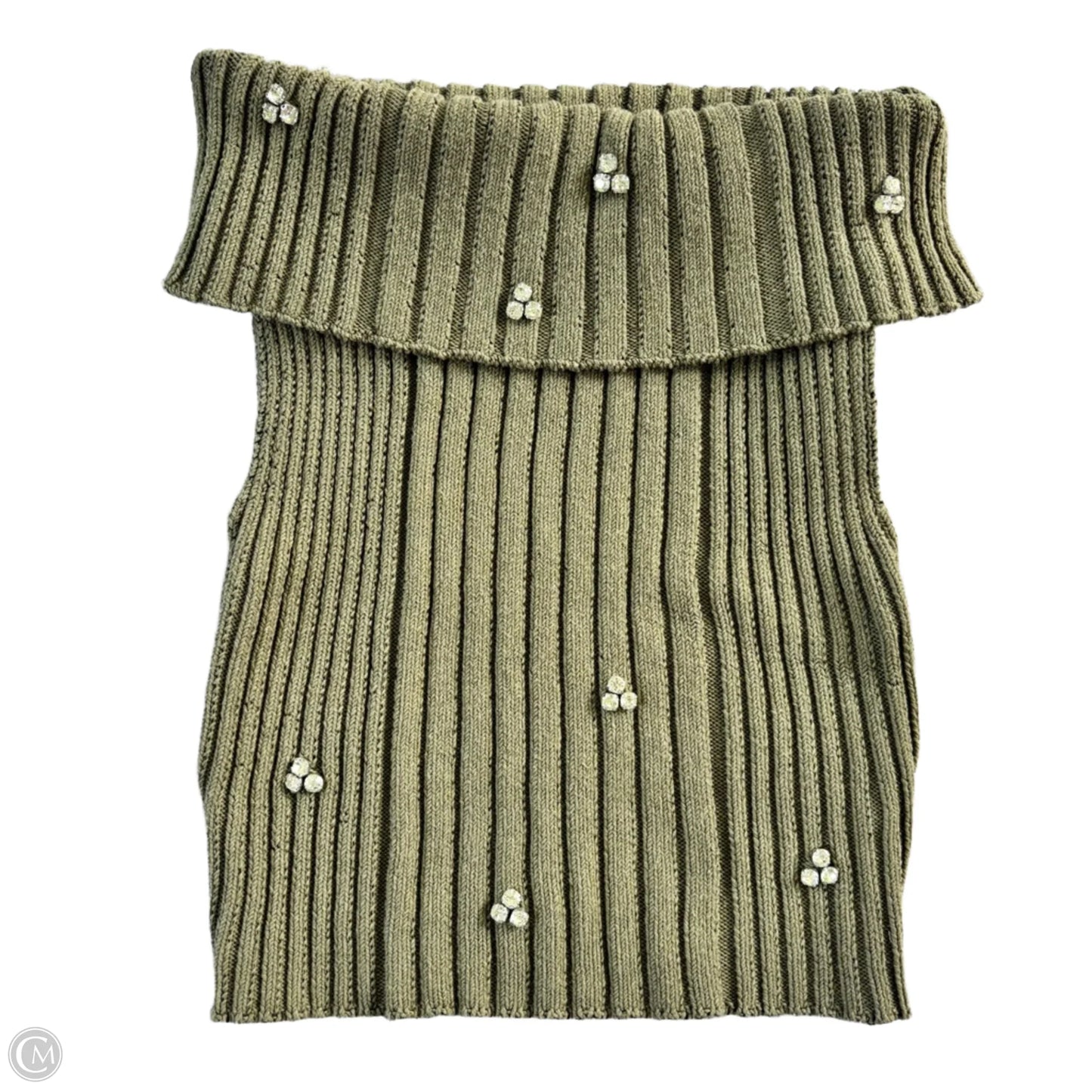Top Sleeveless By Zara In Green, Size: Xs