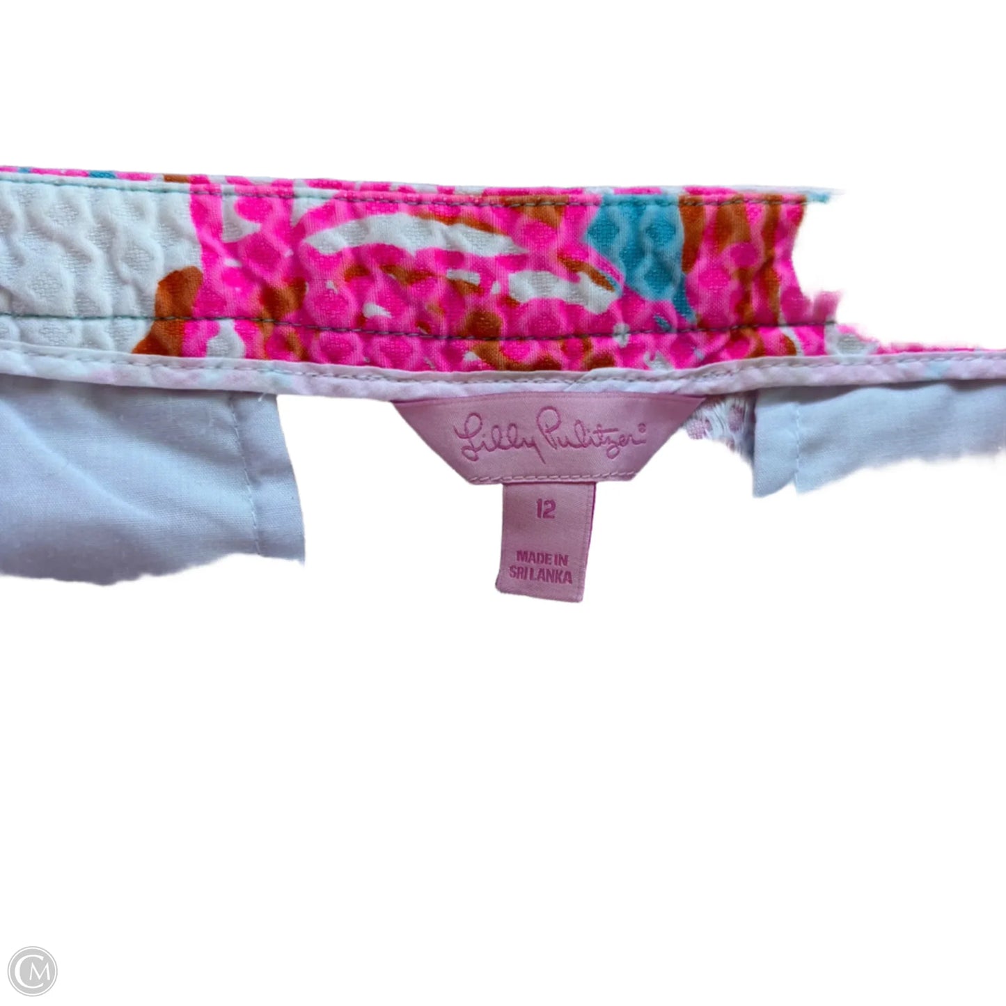 Shorts Designer By Lilly Pulitzer In Orange & Pink, Size: 12