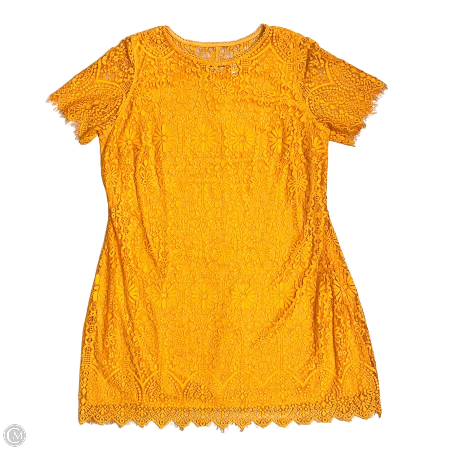 Dress Casual Midi By Isaac Mizrahi Live Qvc In Orange, Size: 2x