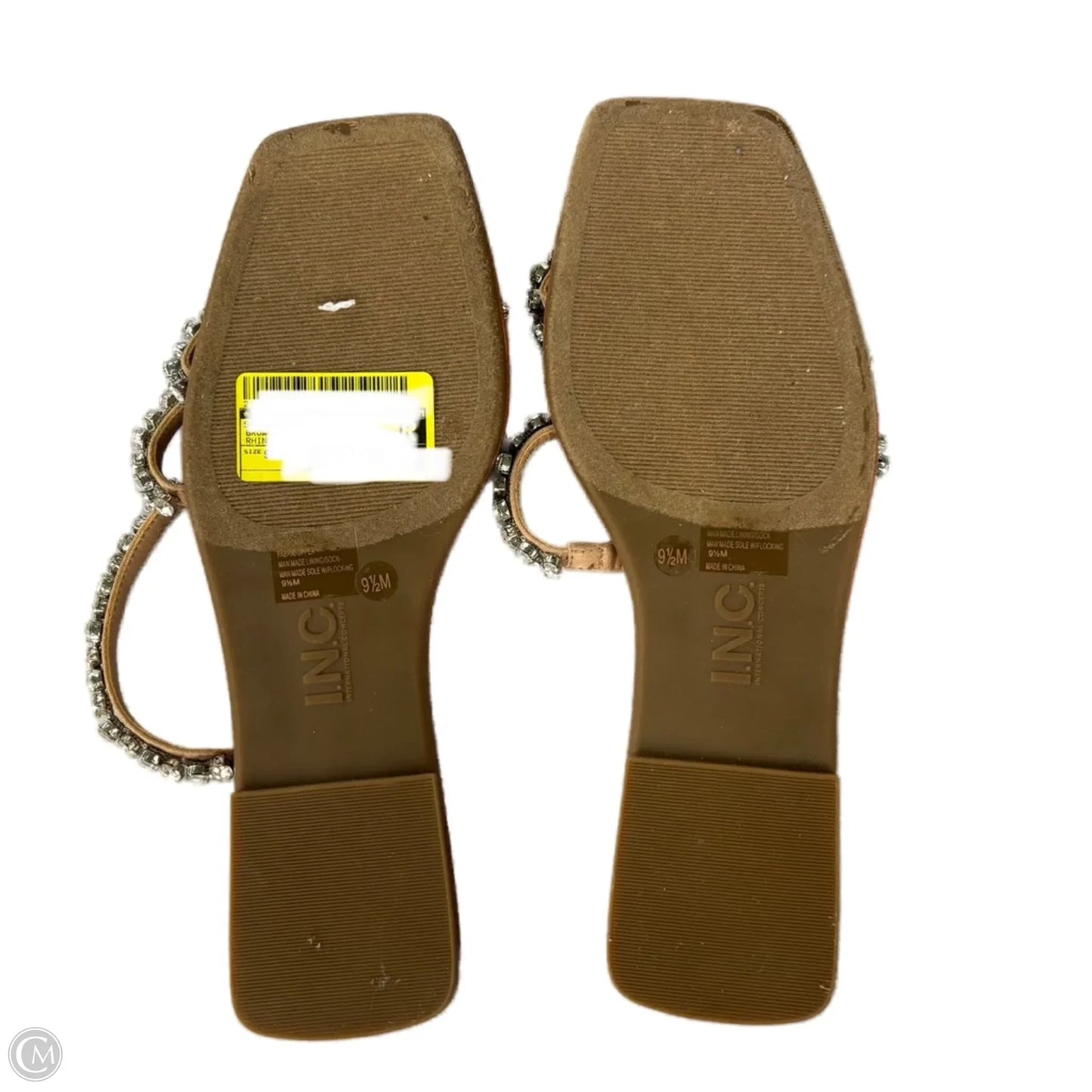 Sandals Flats By Inc In Brown, Size: 9.5