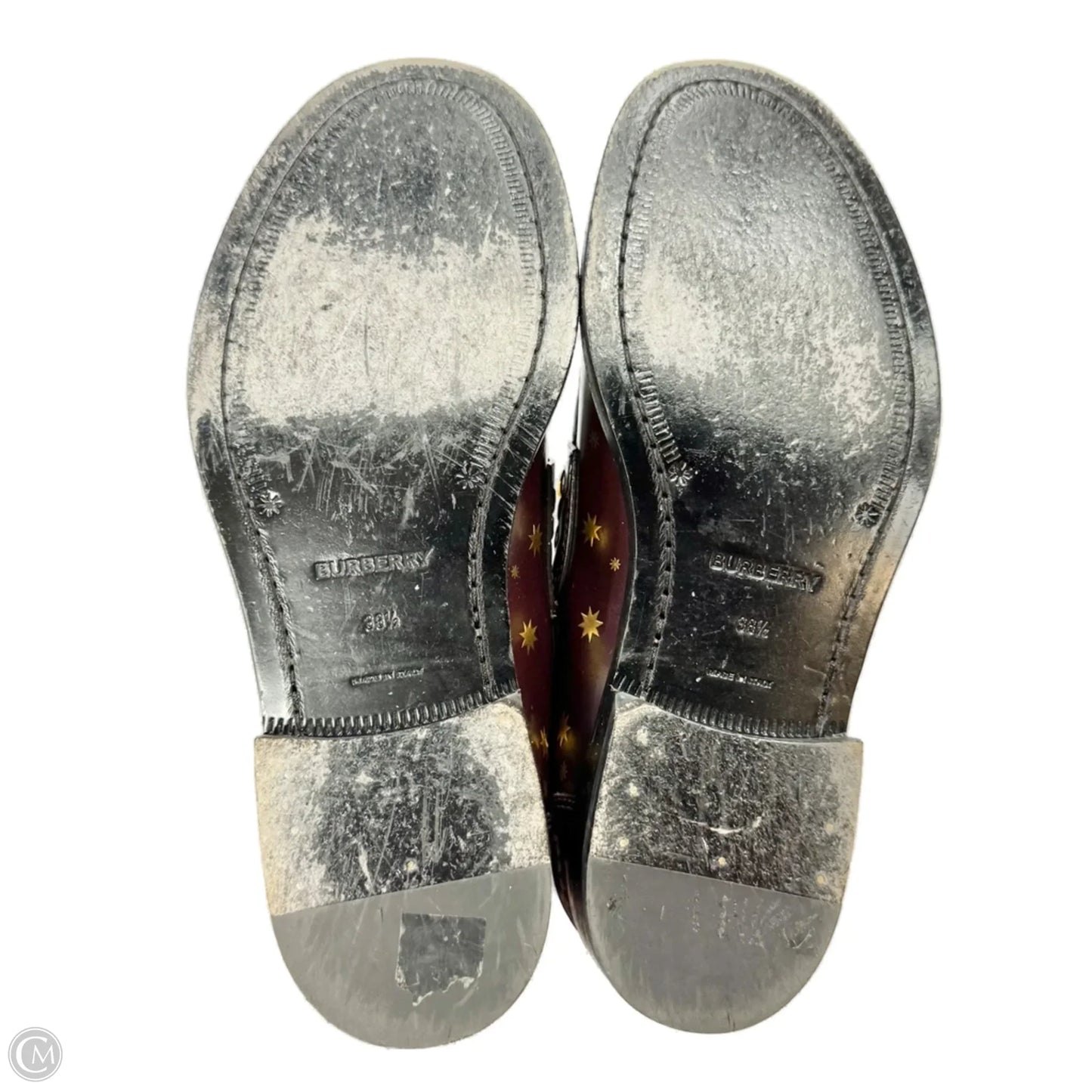 Shoes Luxury Designer By Burberry In Purple, Size: 8.5