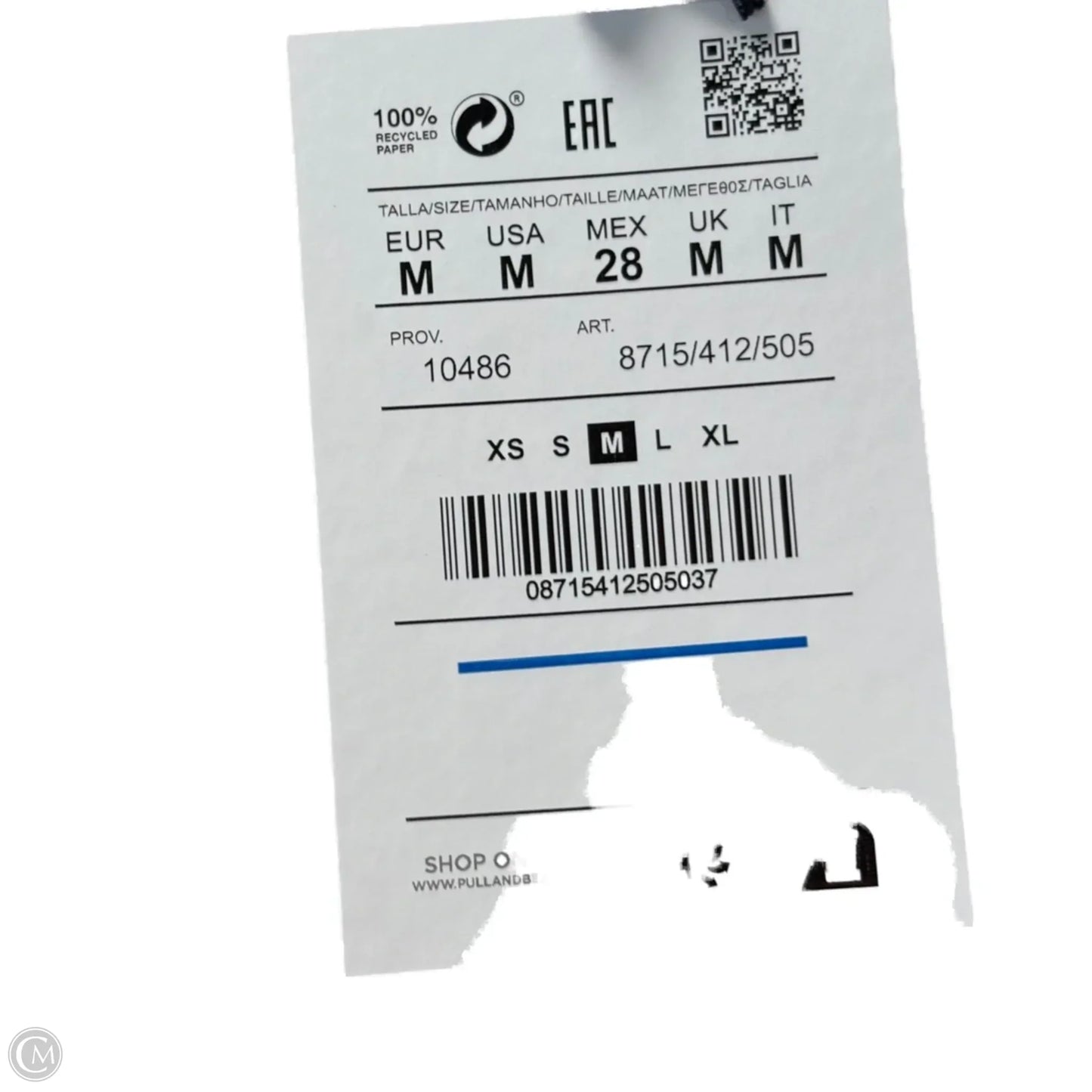 Jacket Puffer & Quilted By Pull & Bear In Green, Size: M