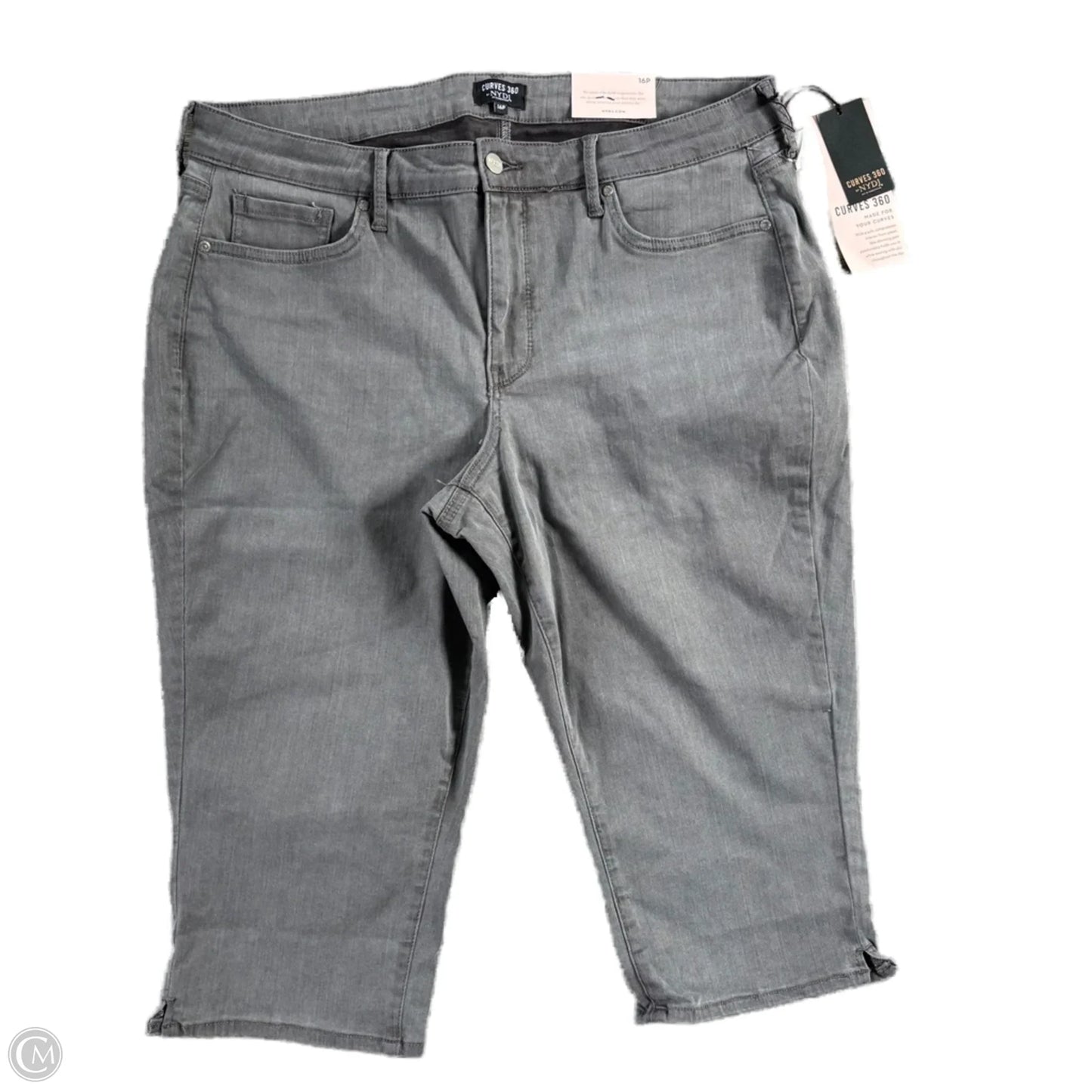 Capris By Not Your Daughters Jeans In Grey Denim, Size: 16