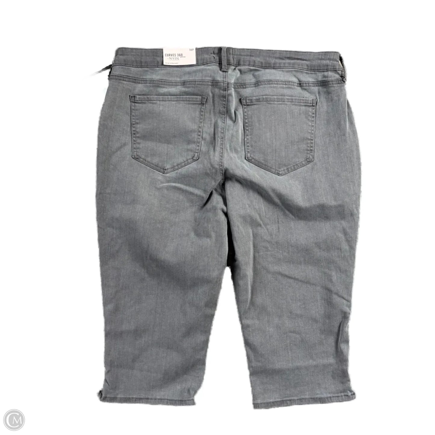 Capris By Not Your Daughters Jeans In Grey Denim, Size: 16