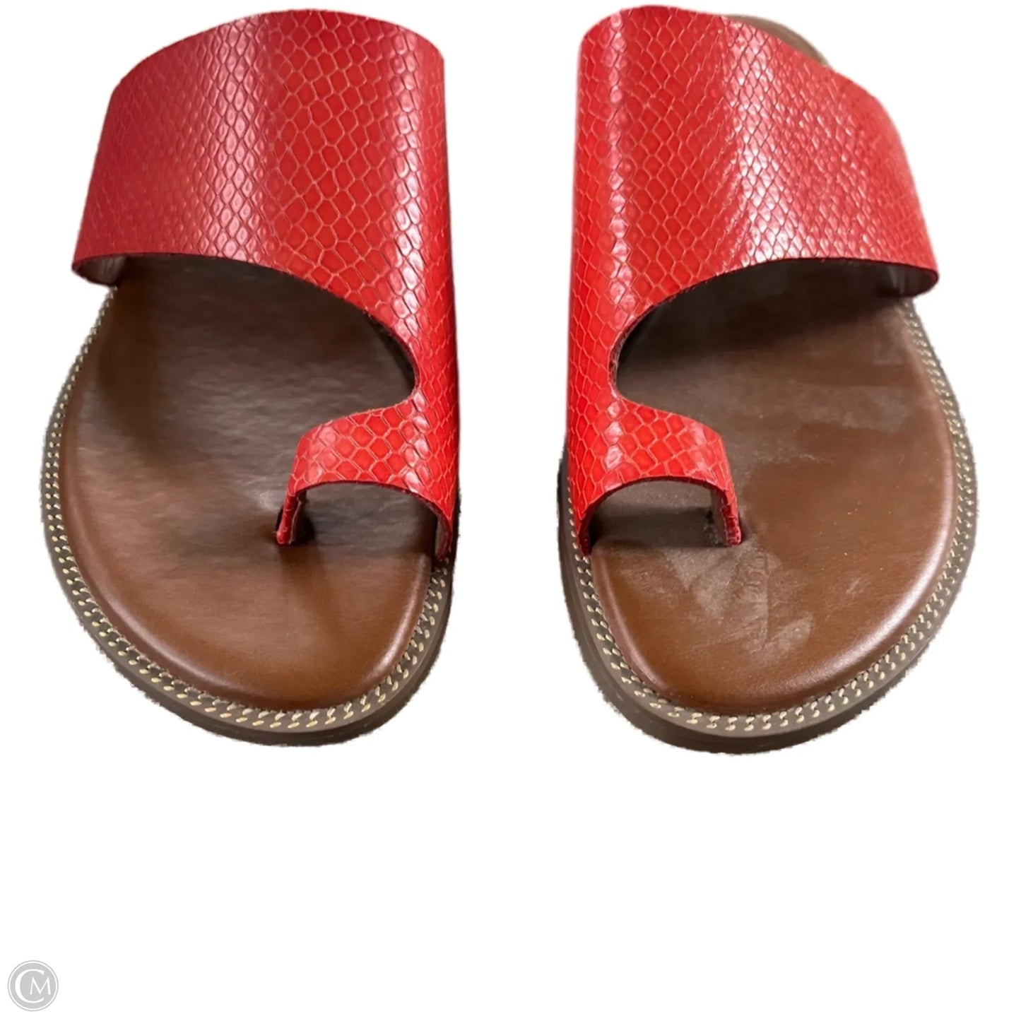 Sandals Flats By Franco Sarto In Orange, Size: 8