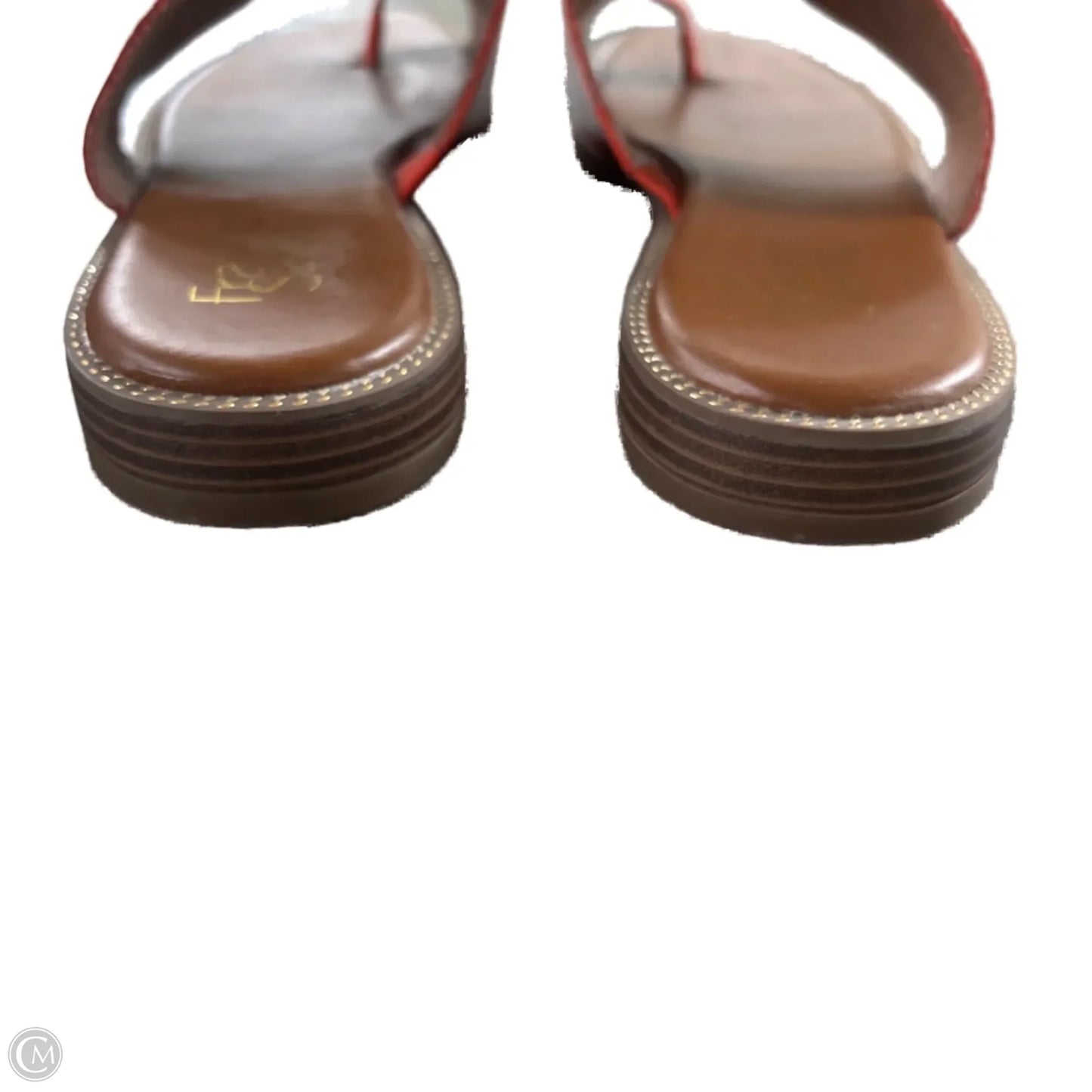 Sandals Flats By Franco Sarto In Orange, Size: 8