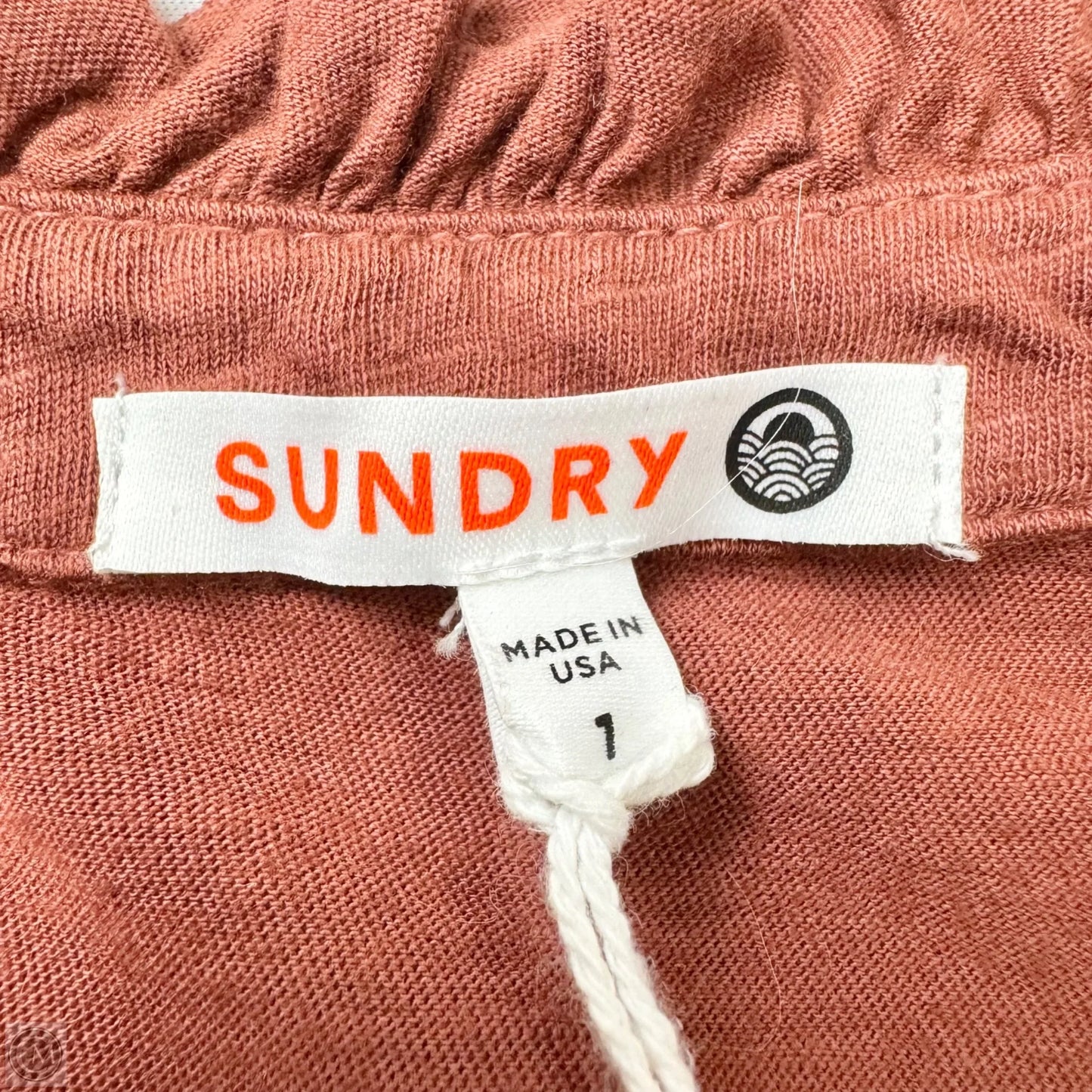 Top Long Sleeve By Sundry In Brown, Size: S