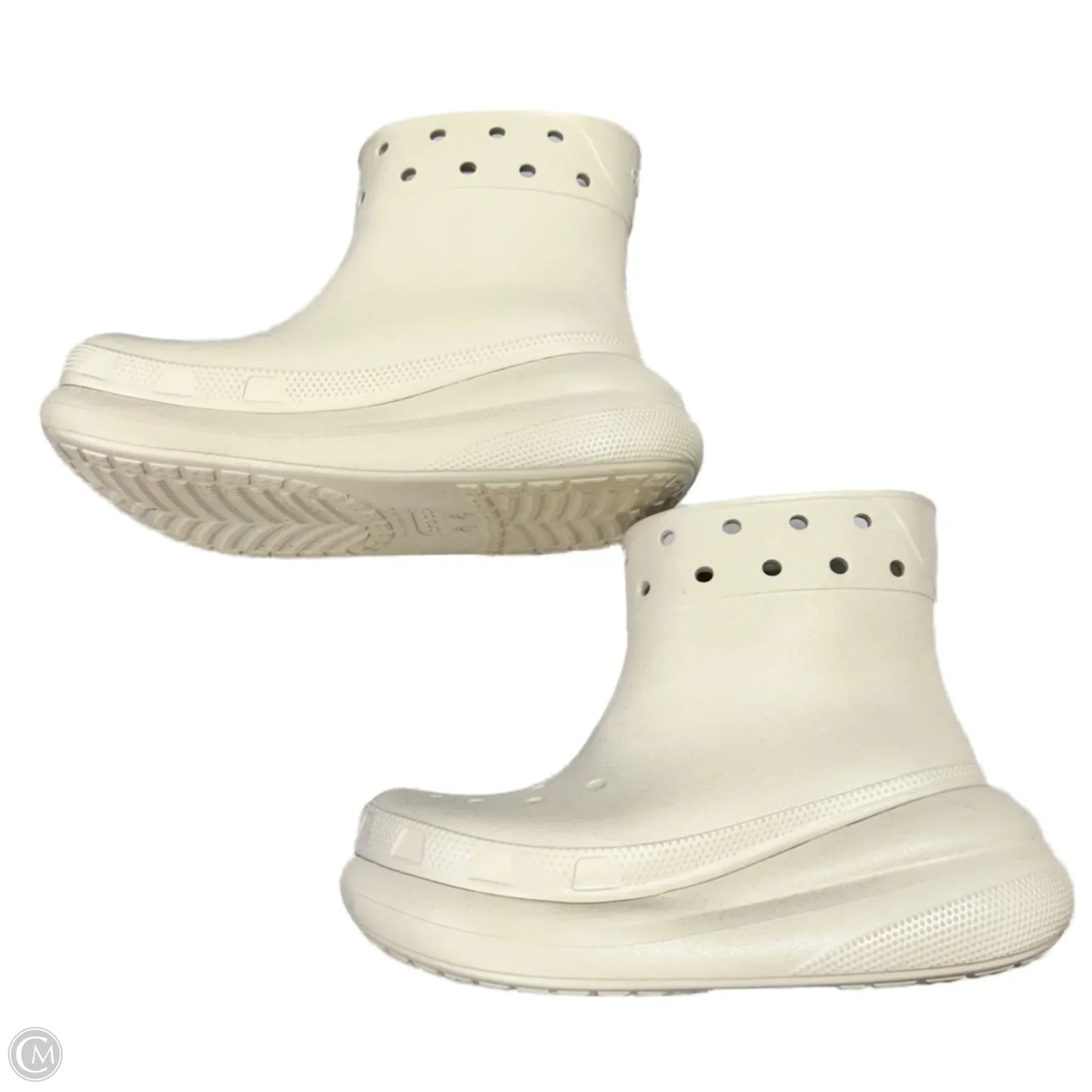 Boots Ankle Flats By Crocs In Tan, Size: 7