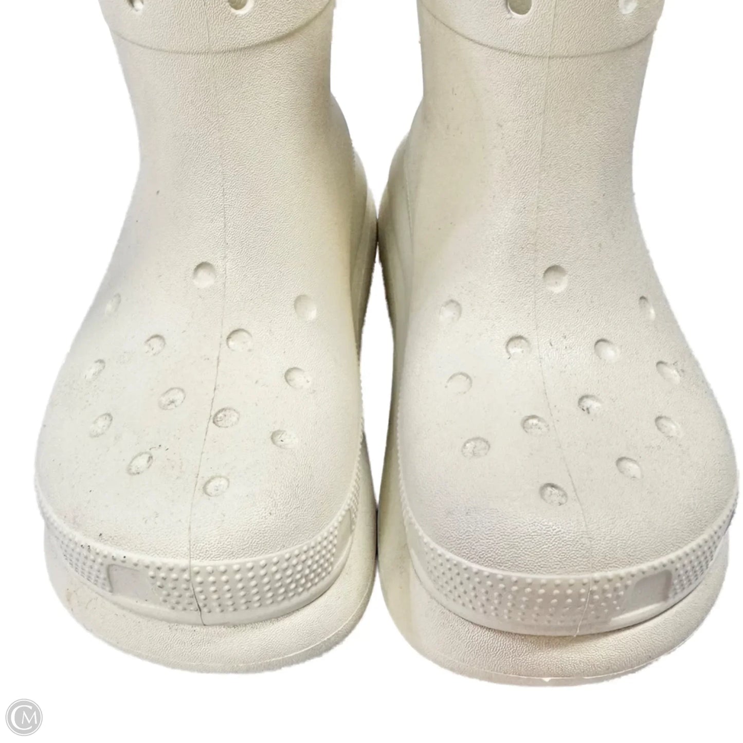 Boots Ankle Flats By Crocs In Tan, Size: 7