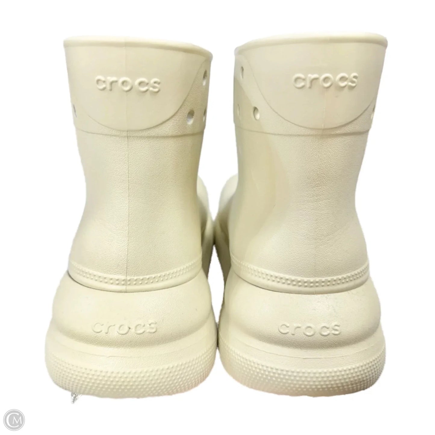 Boots Ankle Flats By Crocs In Tan, Size: 7