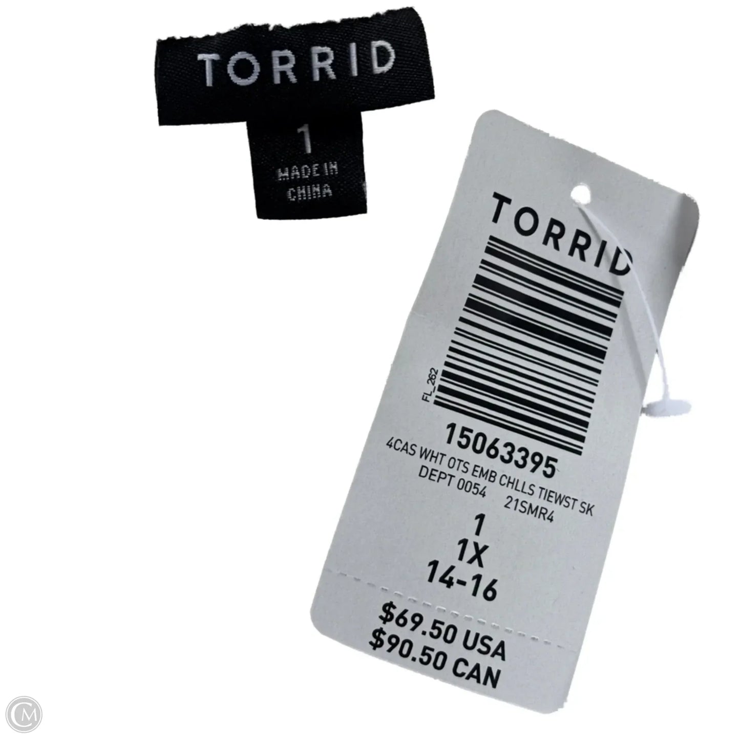 Dress Casual Midi By Torrid In White, Size: 1x