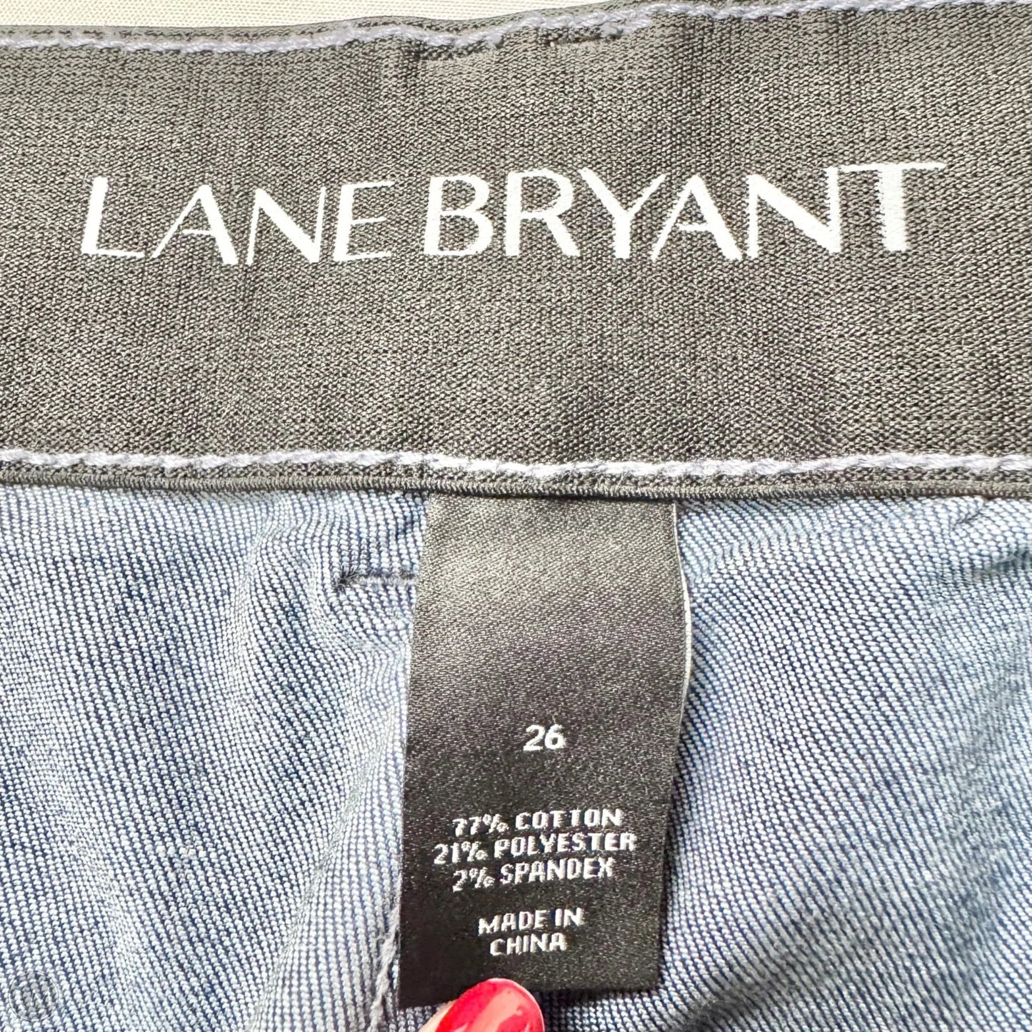 Jeans Wide Leg By Lane Bryant In Blue Denim, Size: 26