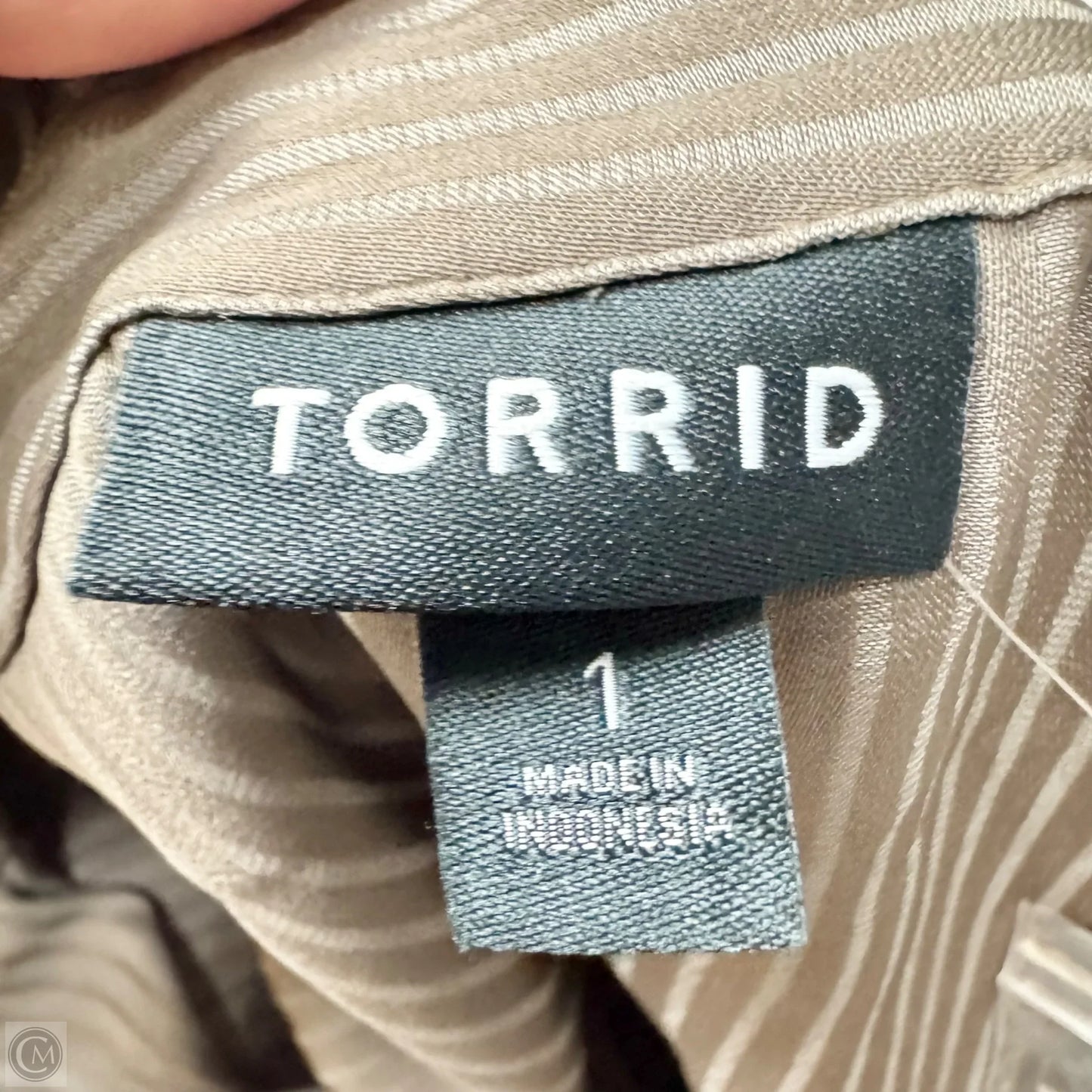 Top 3/4 Sleeve By Torrid In Striped Pattern, Size: 1x