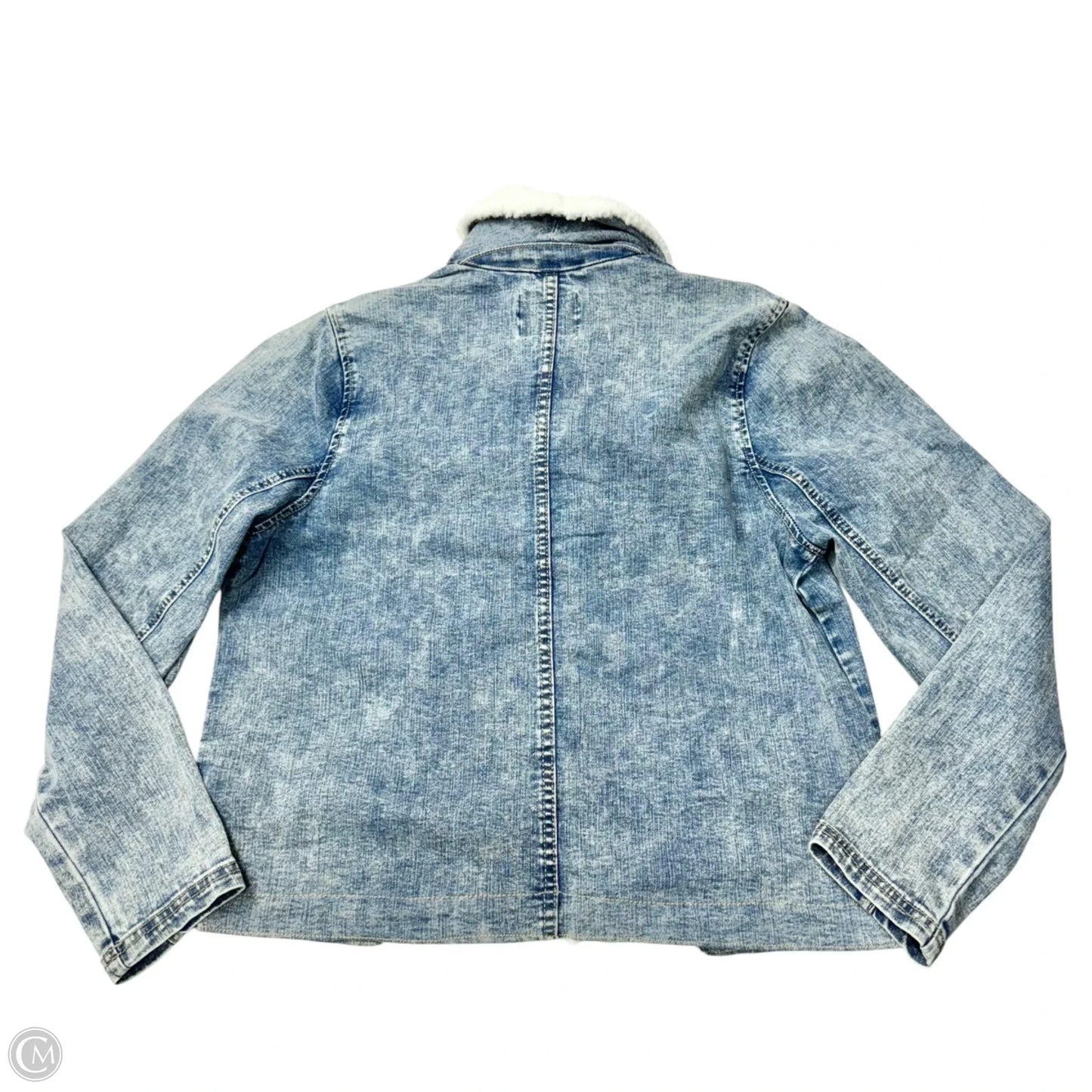 Jacket Denim By Logo In Blue Denim, Size: Xs