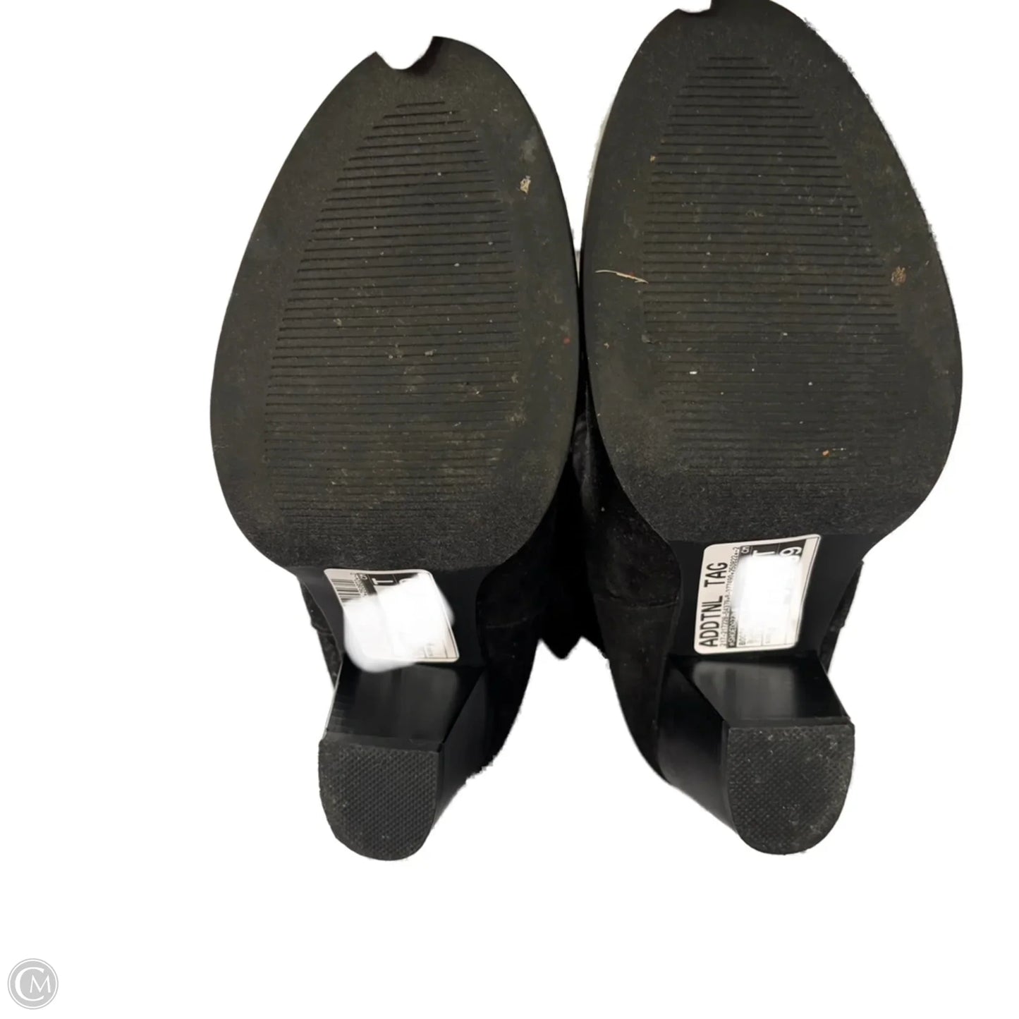 Boots Knee Heels By Shoedazzle In Black, Size: 9