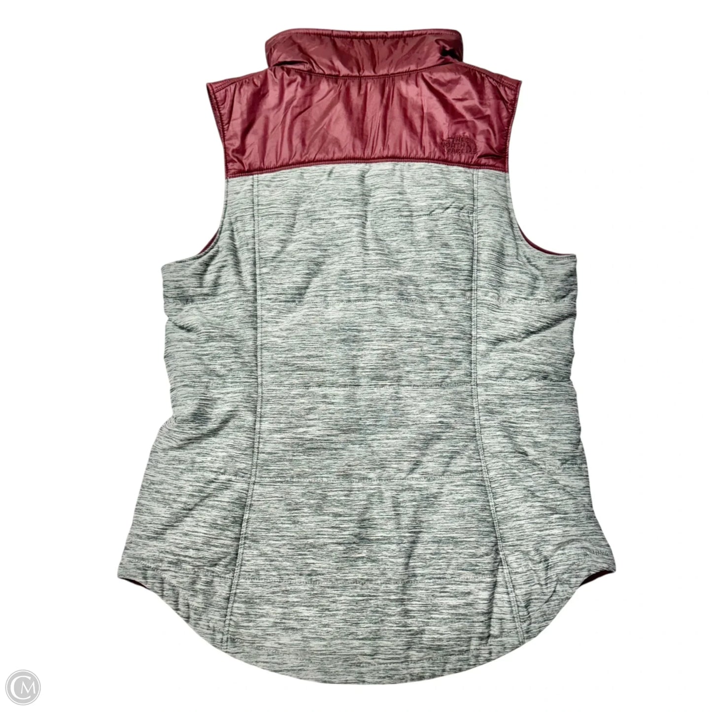 Vest Puffer & Quilted By The North Face In Grey & Red, Size: S